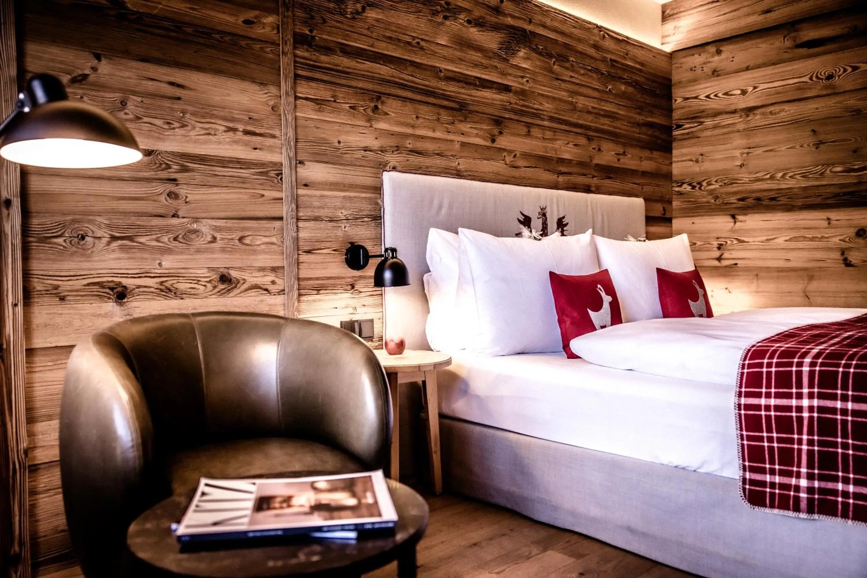 Bedroom, Bed in Kitzhof Mountain Design Resort, 4 Sterne Superior