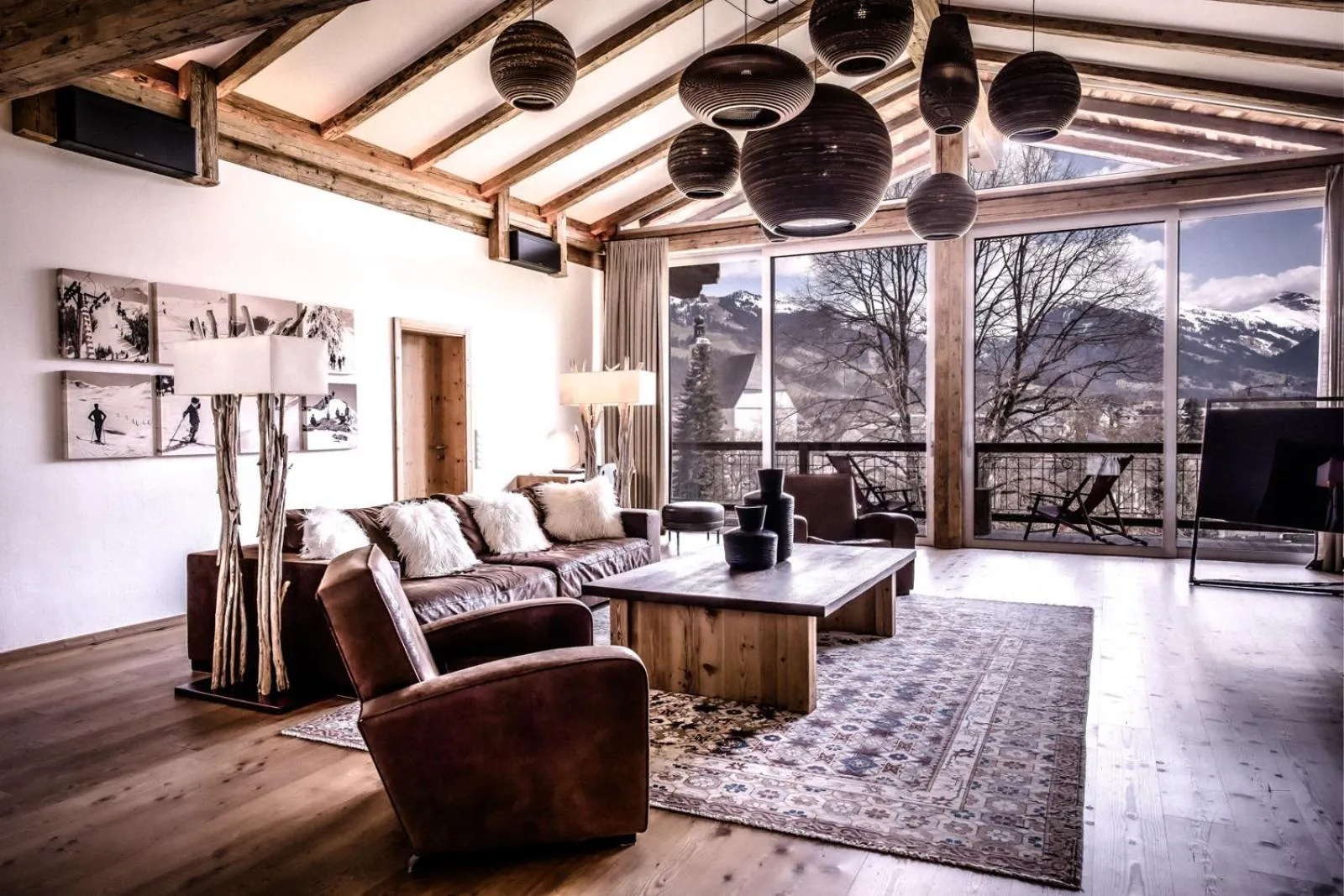 Living room in Kitzhof Mountain Design Resort, 4 Sterne Superior