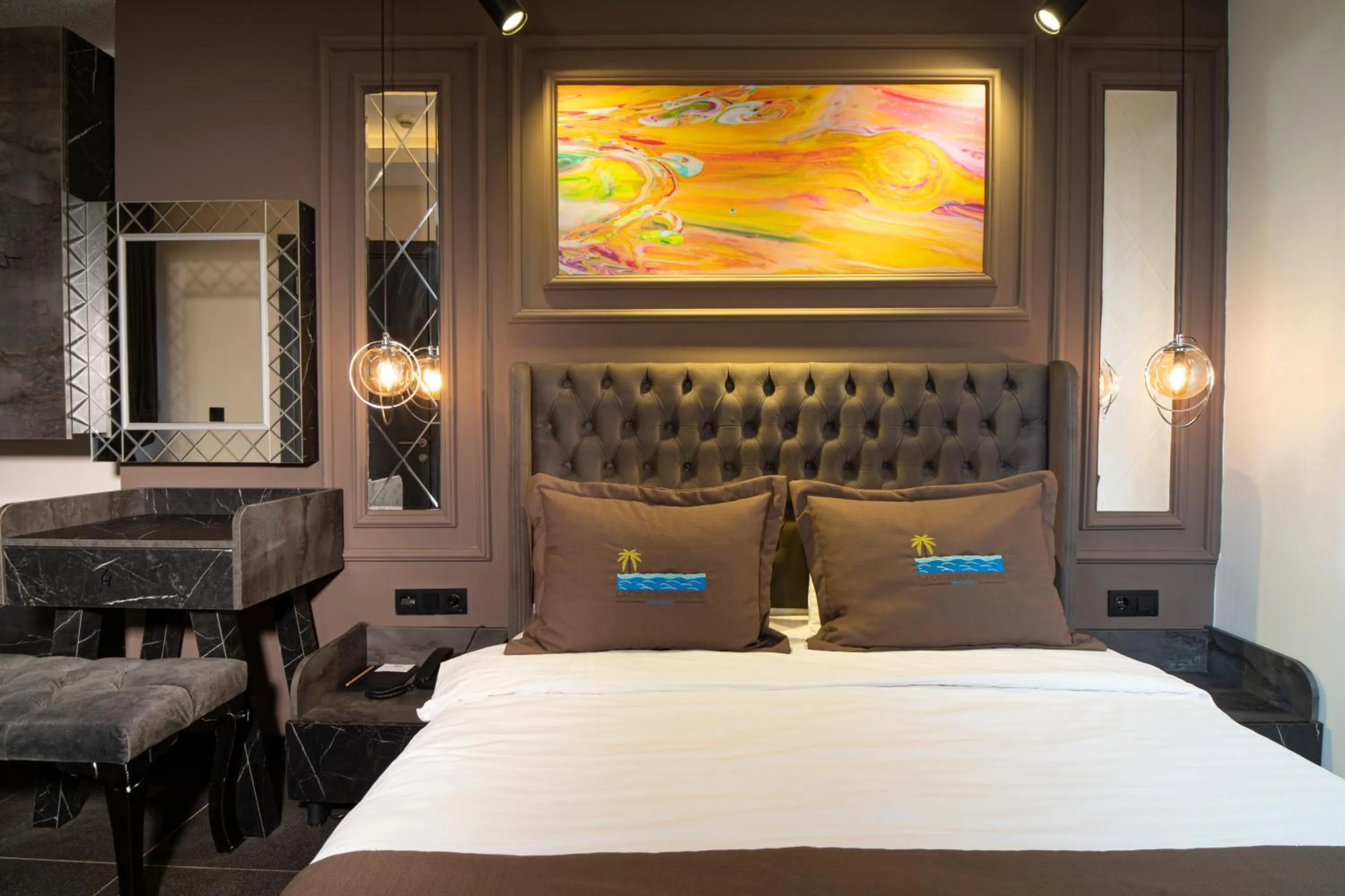 Bed in La Cielo Hotel Bostancı