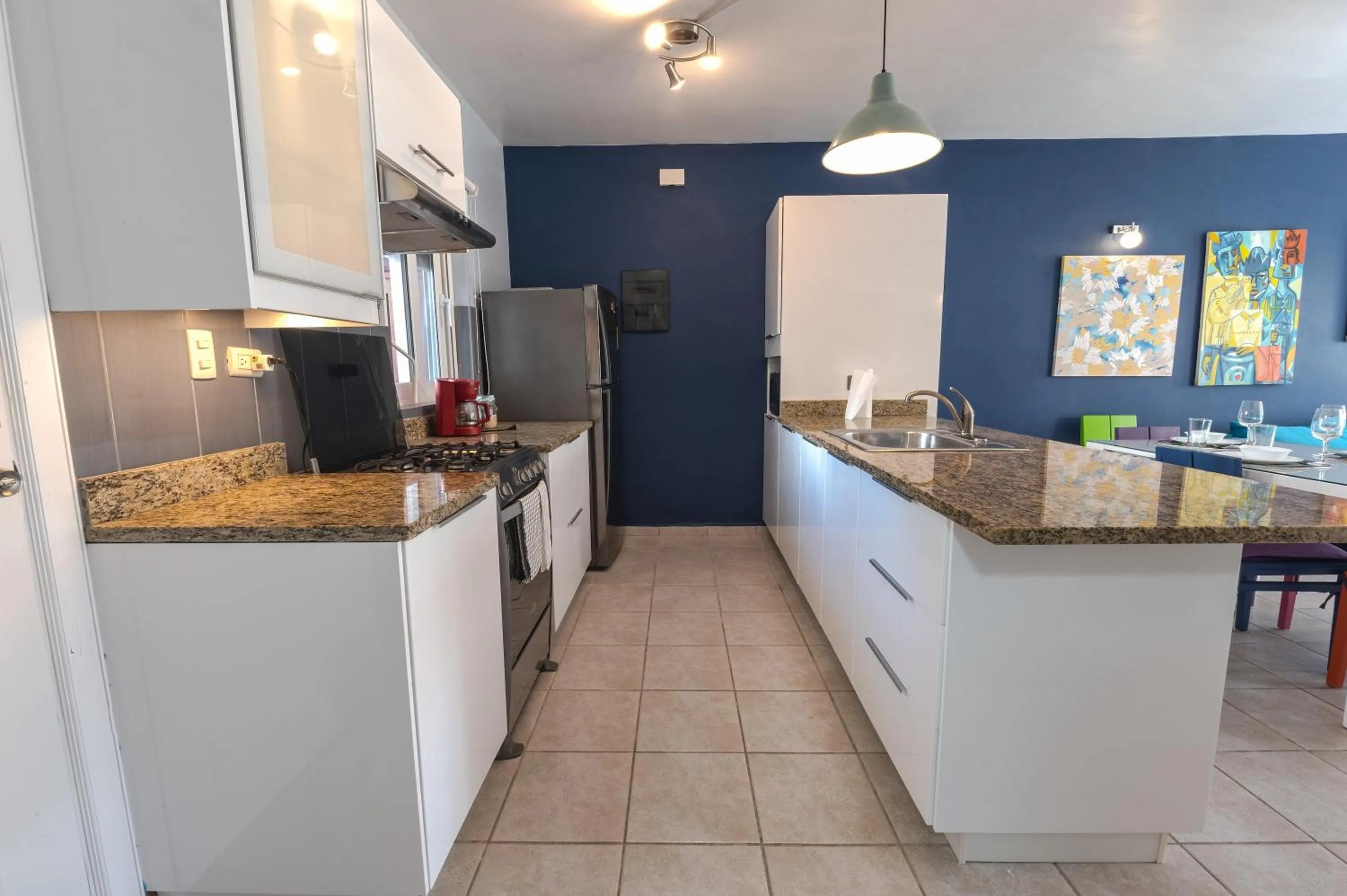 Kitchen or kitchenette in Stanza Mare Beach Front