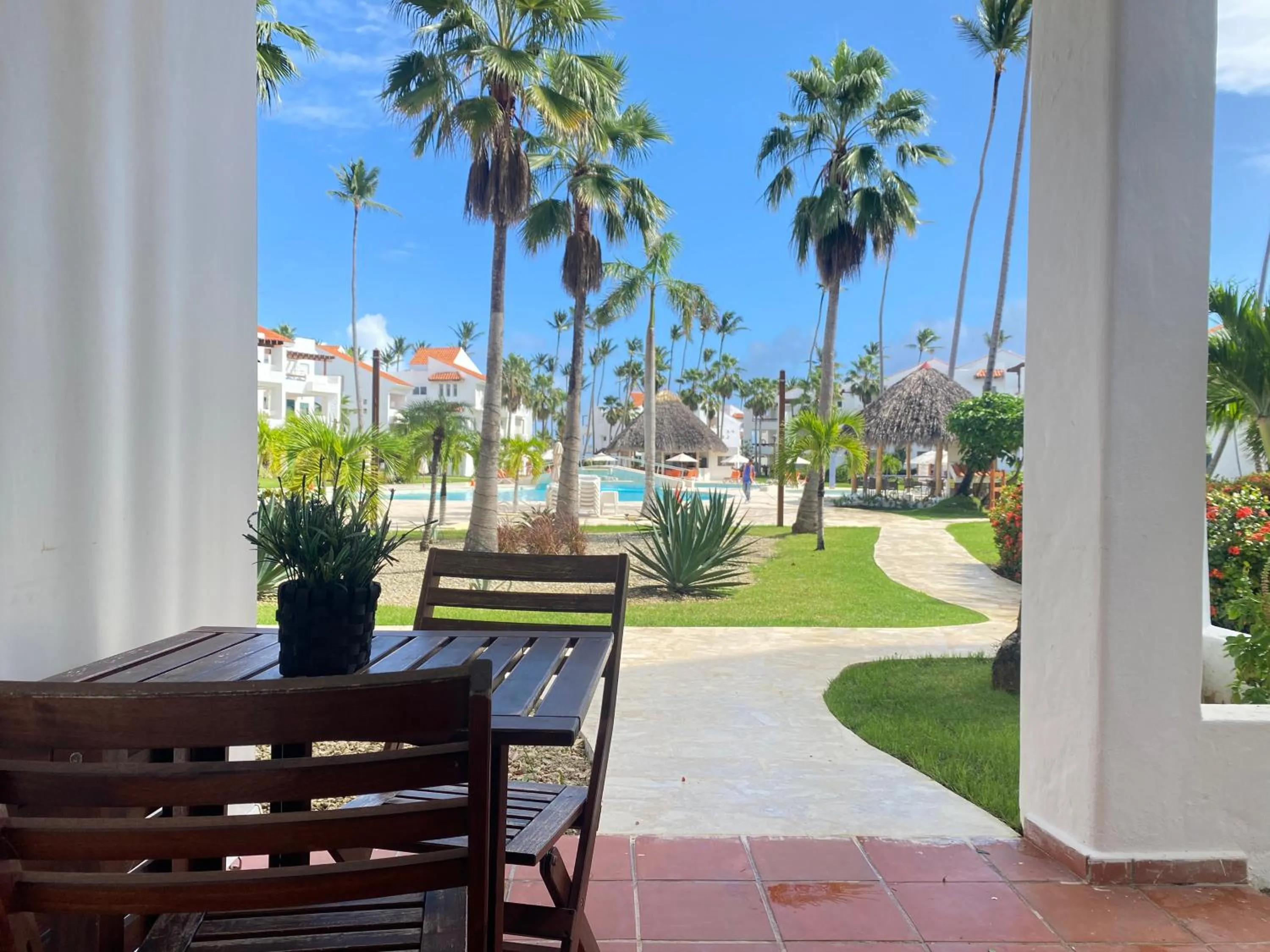Pool view in Stanza Mare Beach Front
