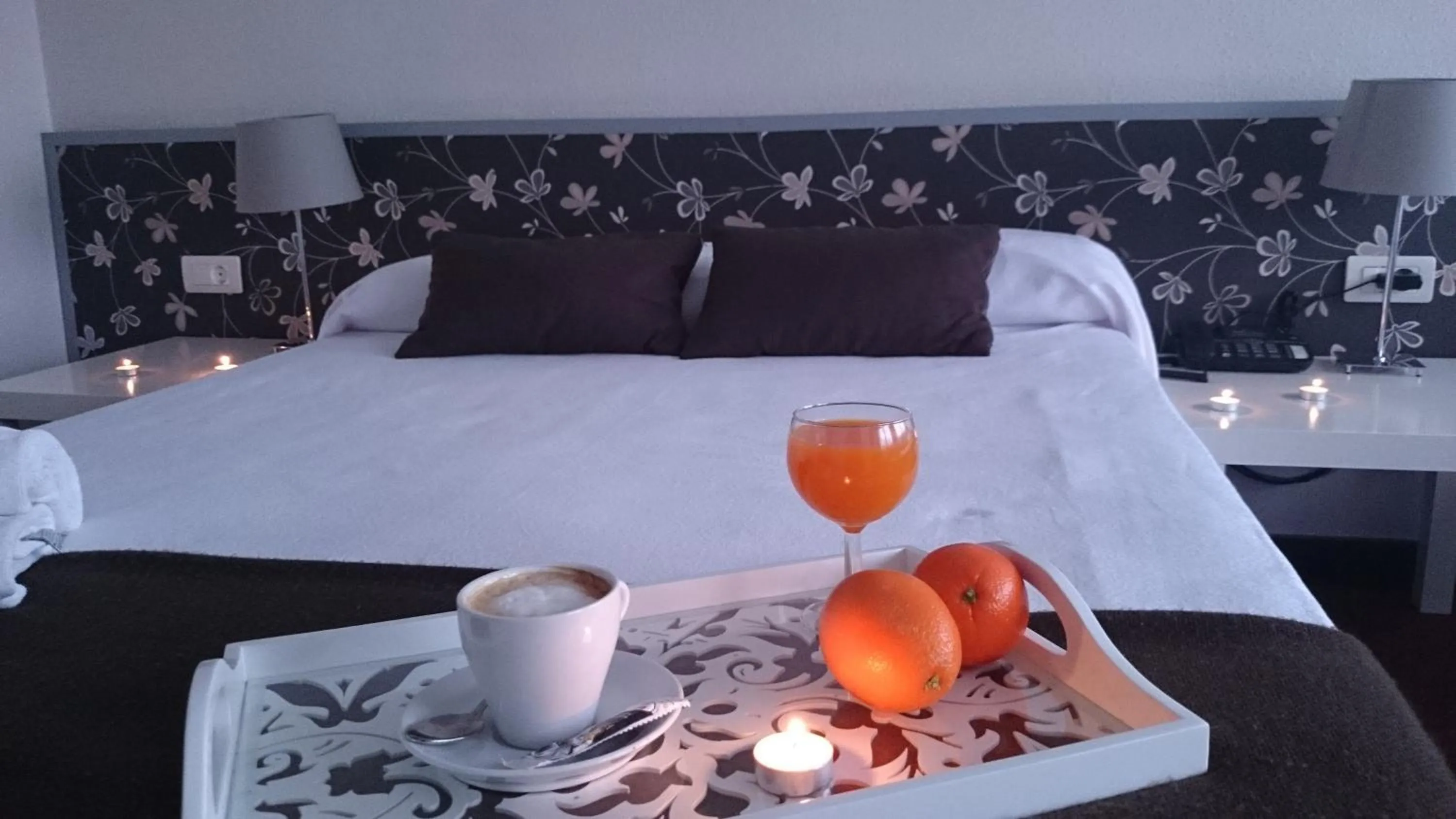 Bed in Hotel San Blas