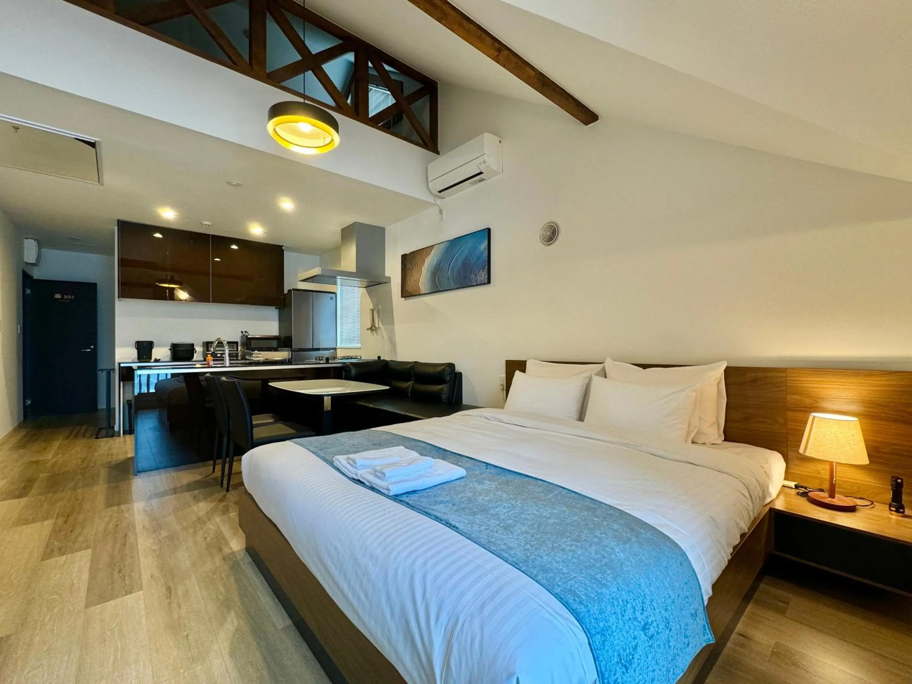 Kitchen or kitchenette, Bed in Otaru Geihinkan