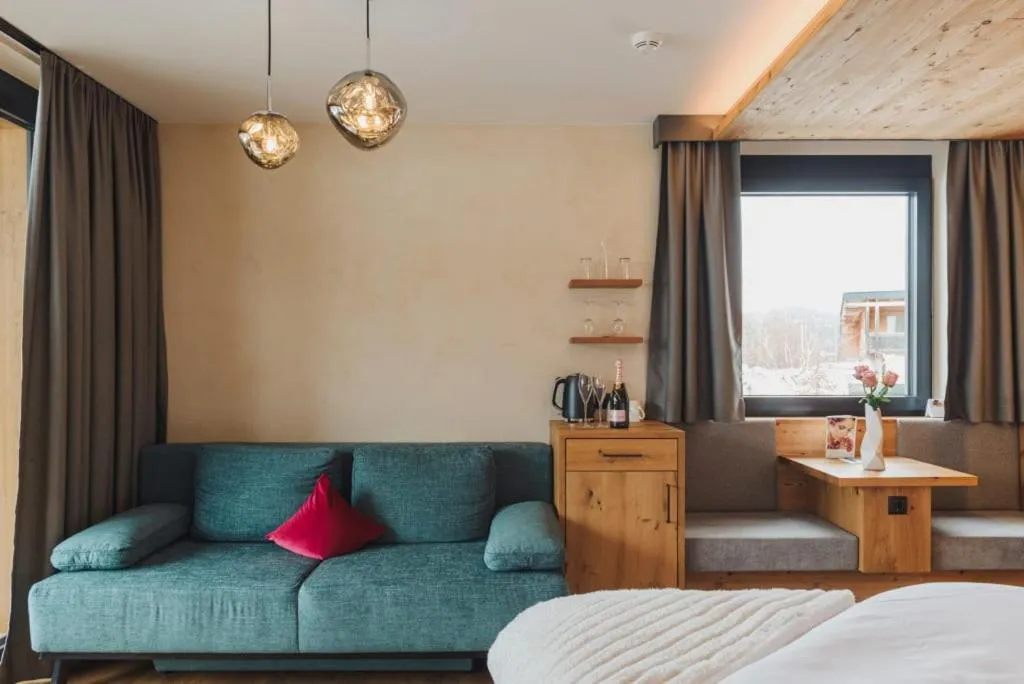 Bed in Boutiquehotel Acherl