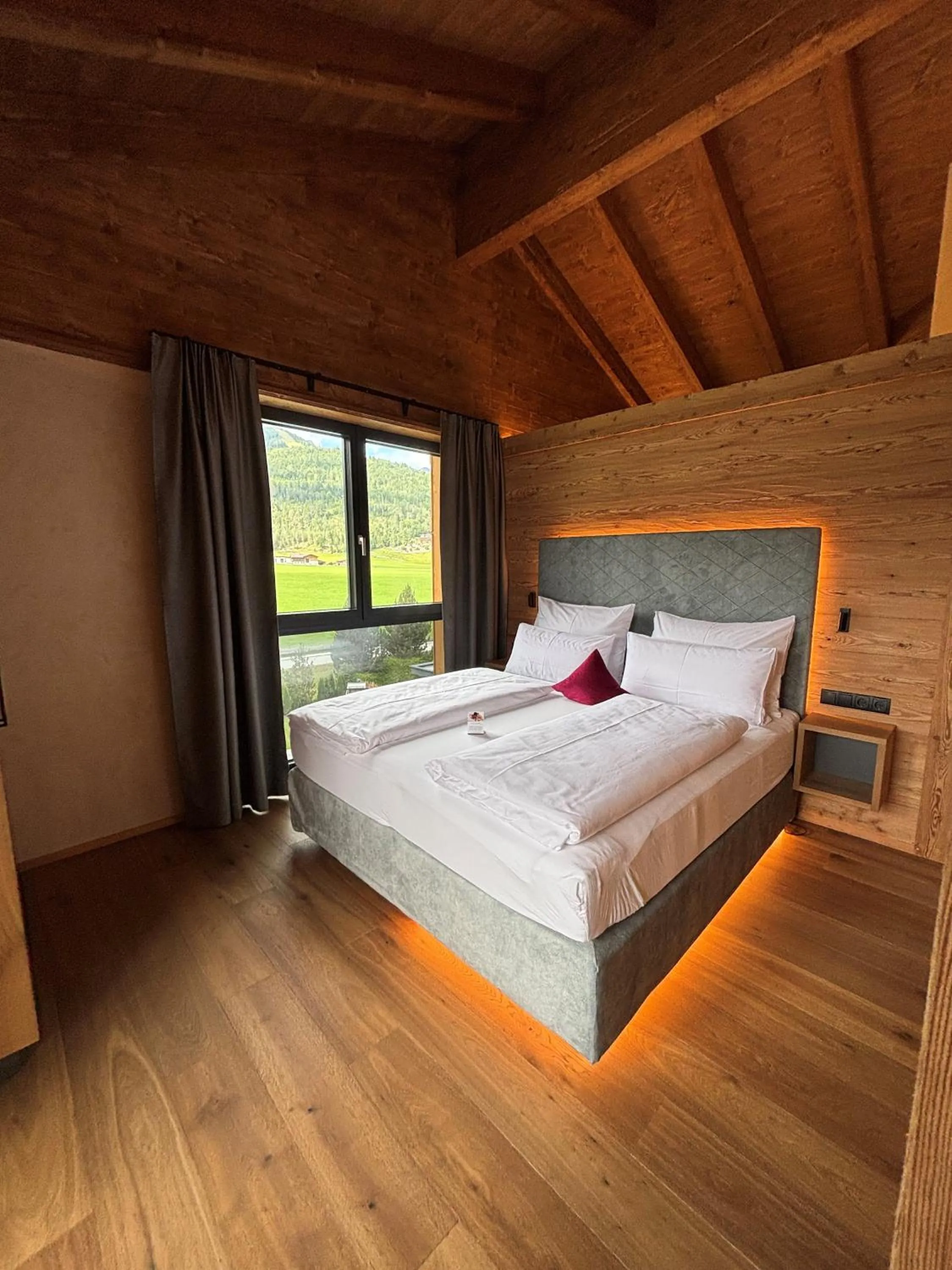 Bed in Boutiquehotel Acherl