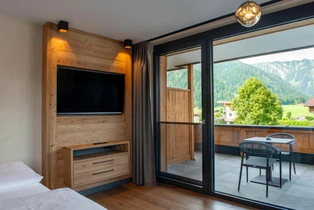 Bed in Boutiquehotel Acherl