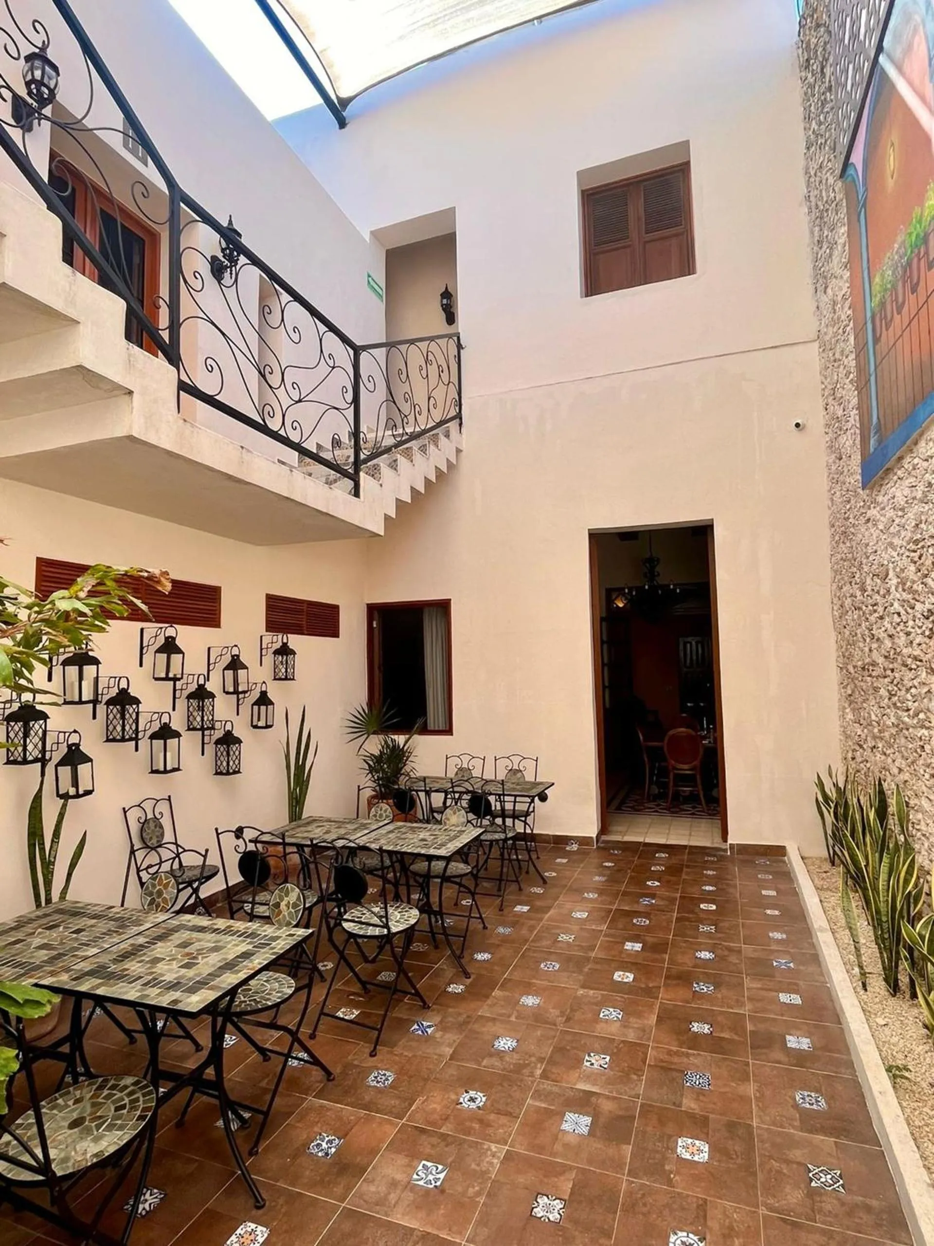 Patio in Hotel & Hostal Boutique Casa Garza