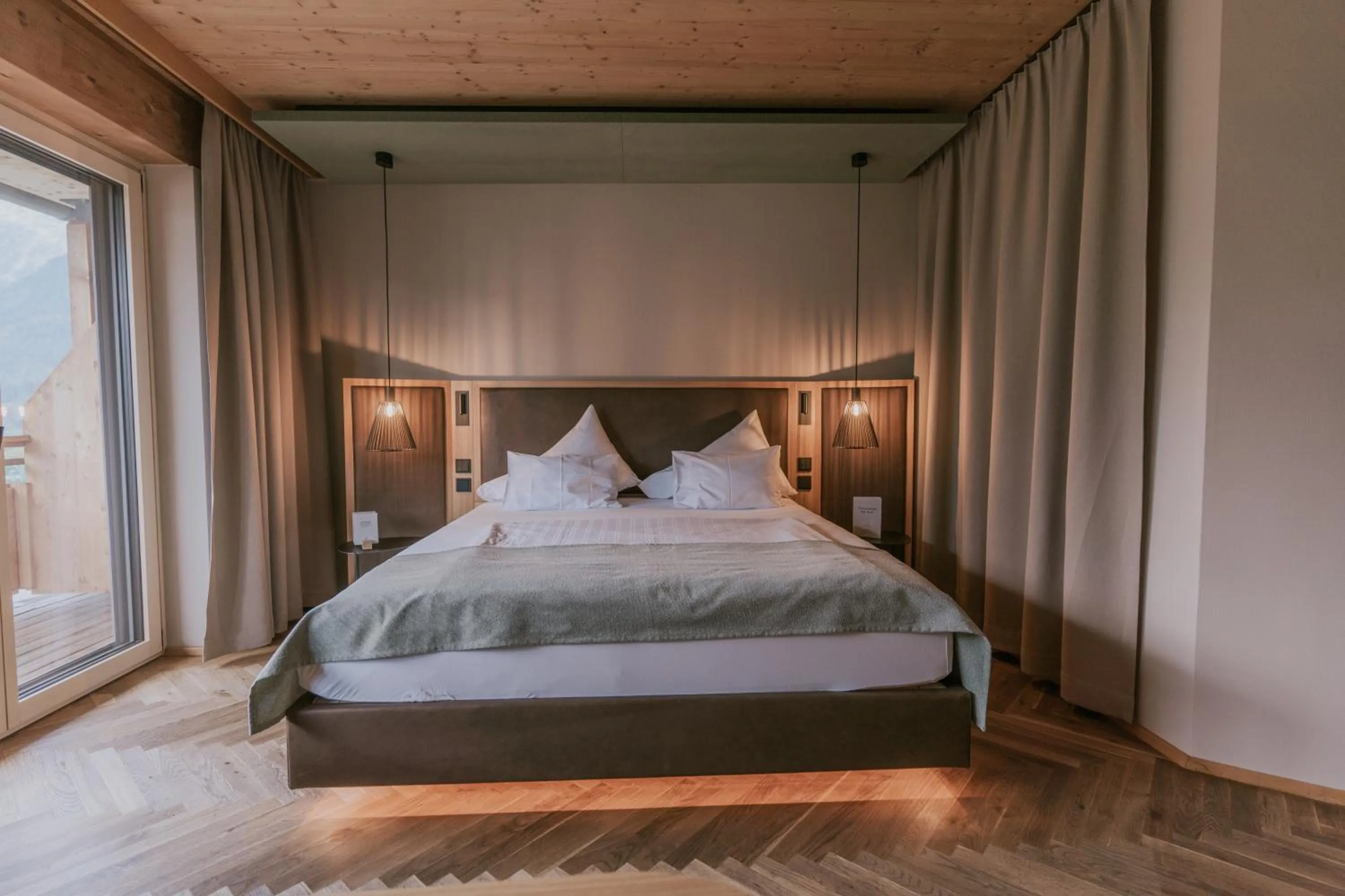 Bed in G'sund & Natur Hotel Die Wasnerin - Adults Only