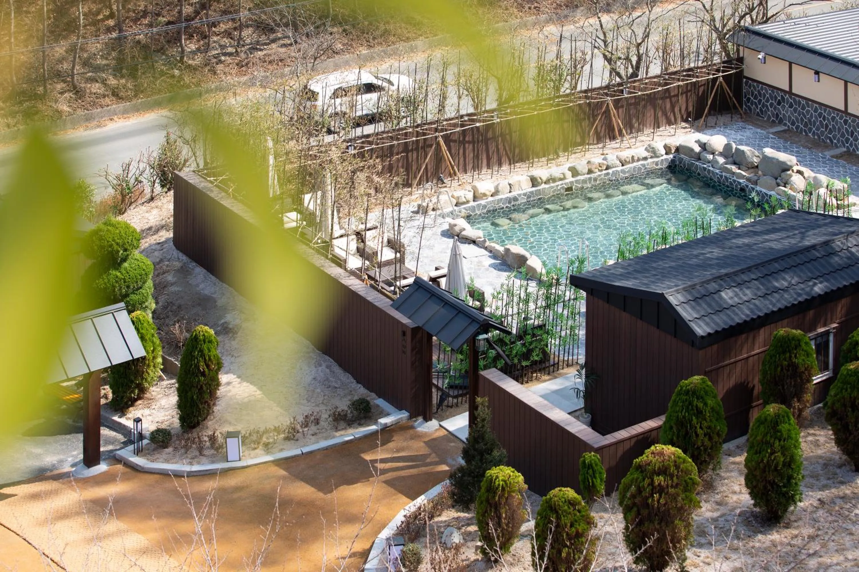 Open Air Bath in Tomonoya Hotel and Ryokan Gyeongju
