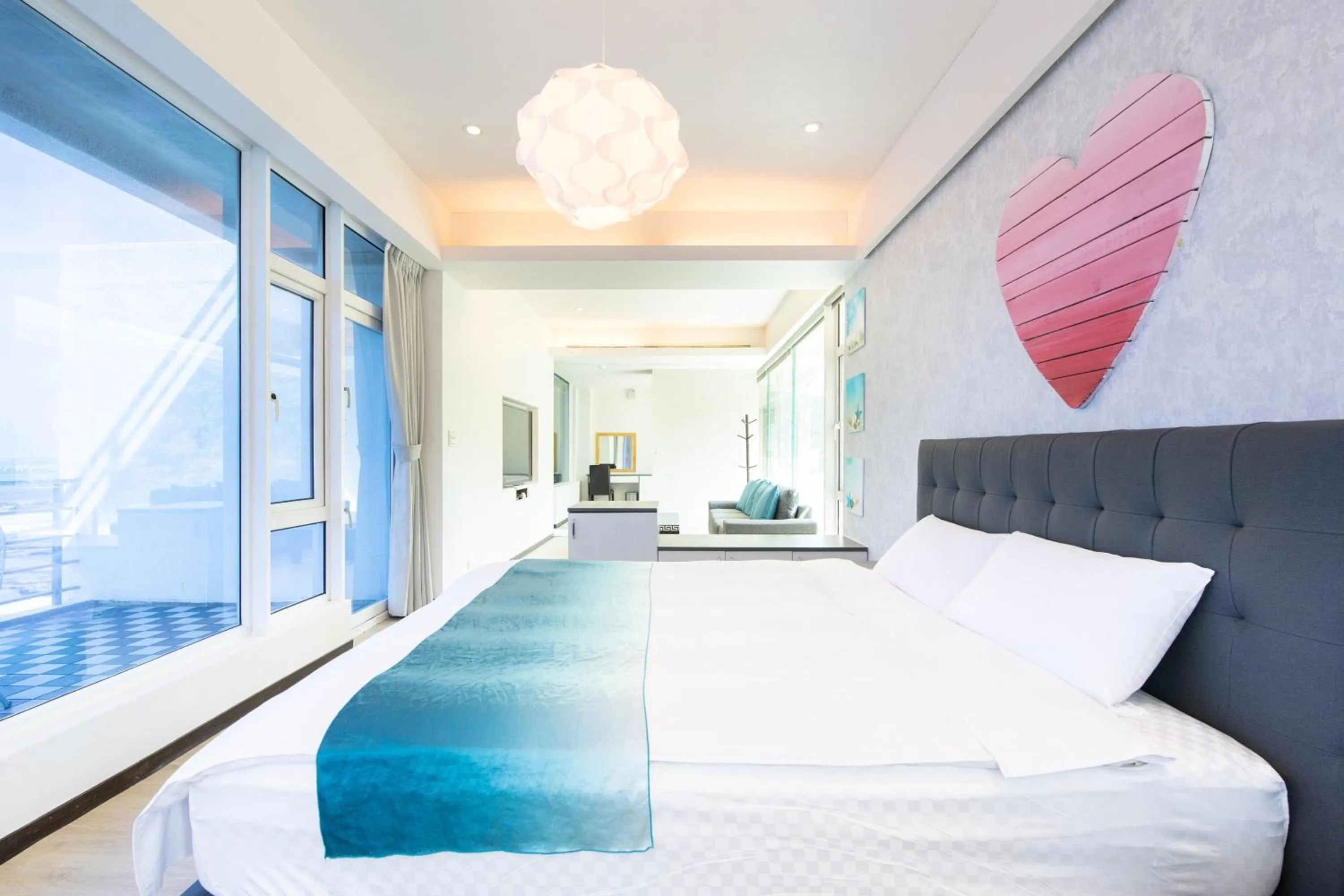 Bed in Ferry of Love Homestay