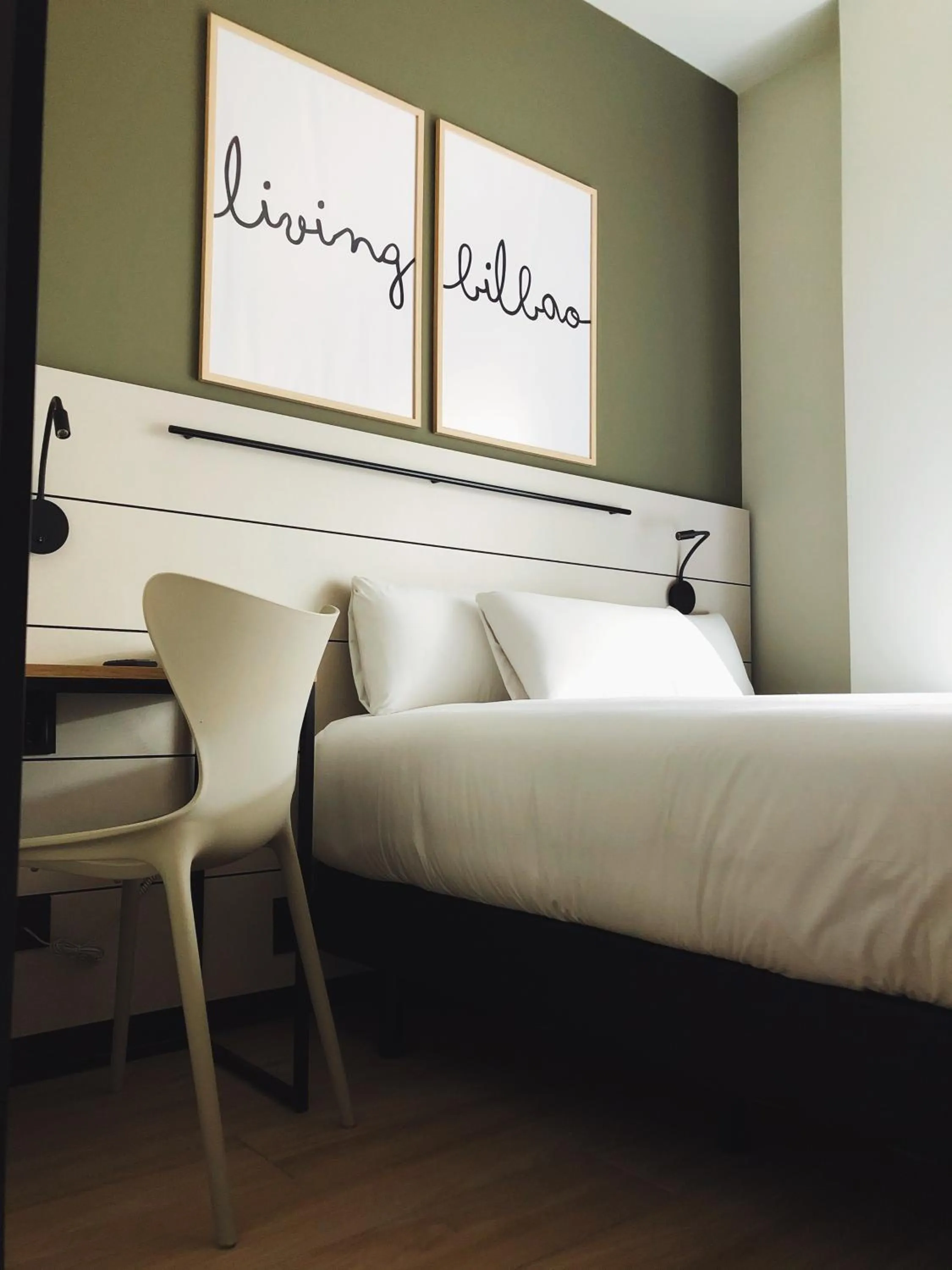 Decorative detail, Bed in Hotel Bed4U Bilbao