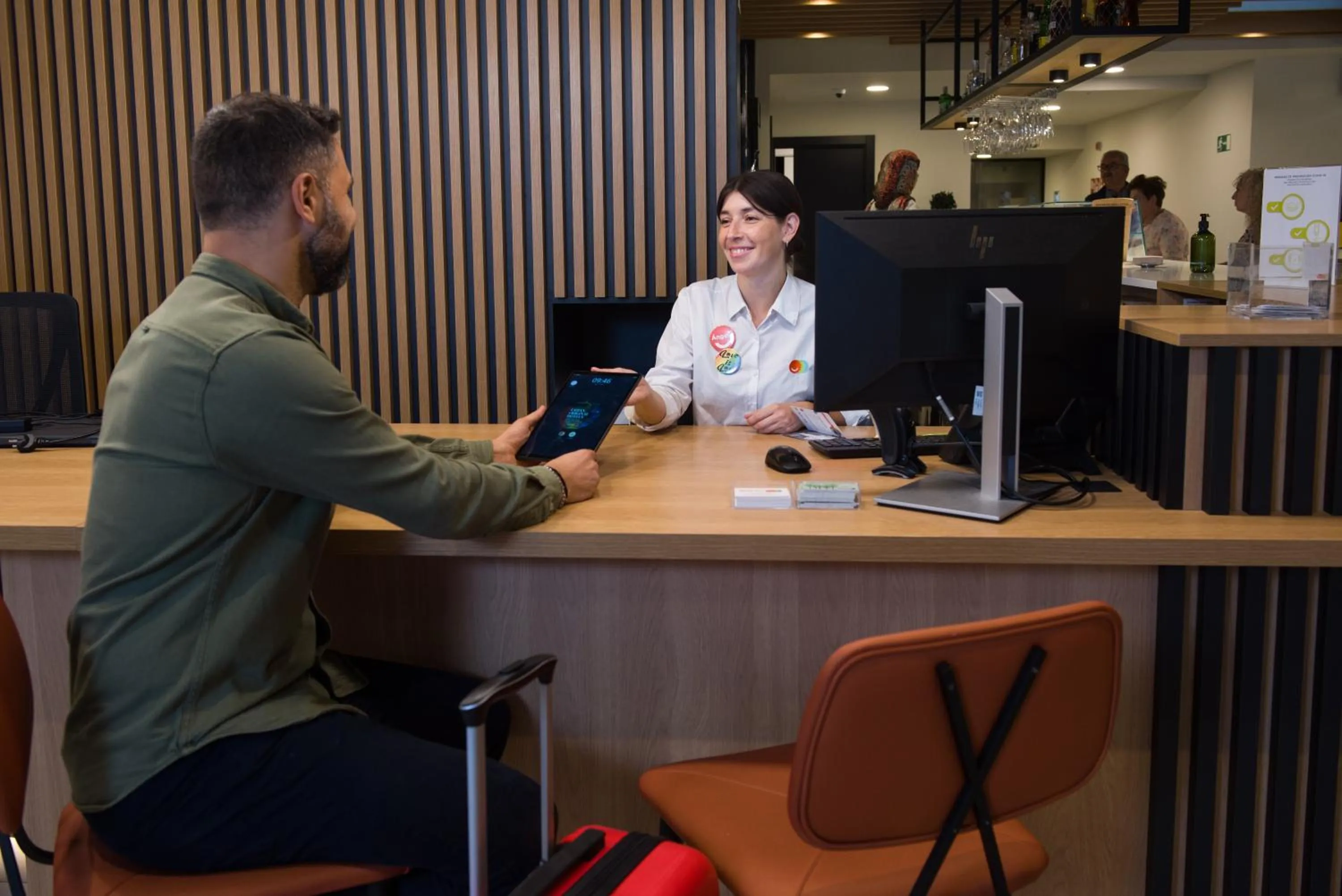 Lobby or reception in Hotel Bed4U Bilbao