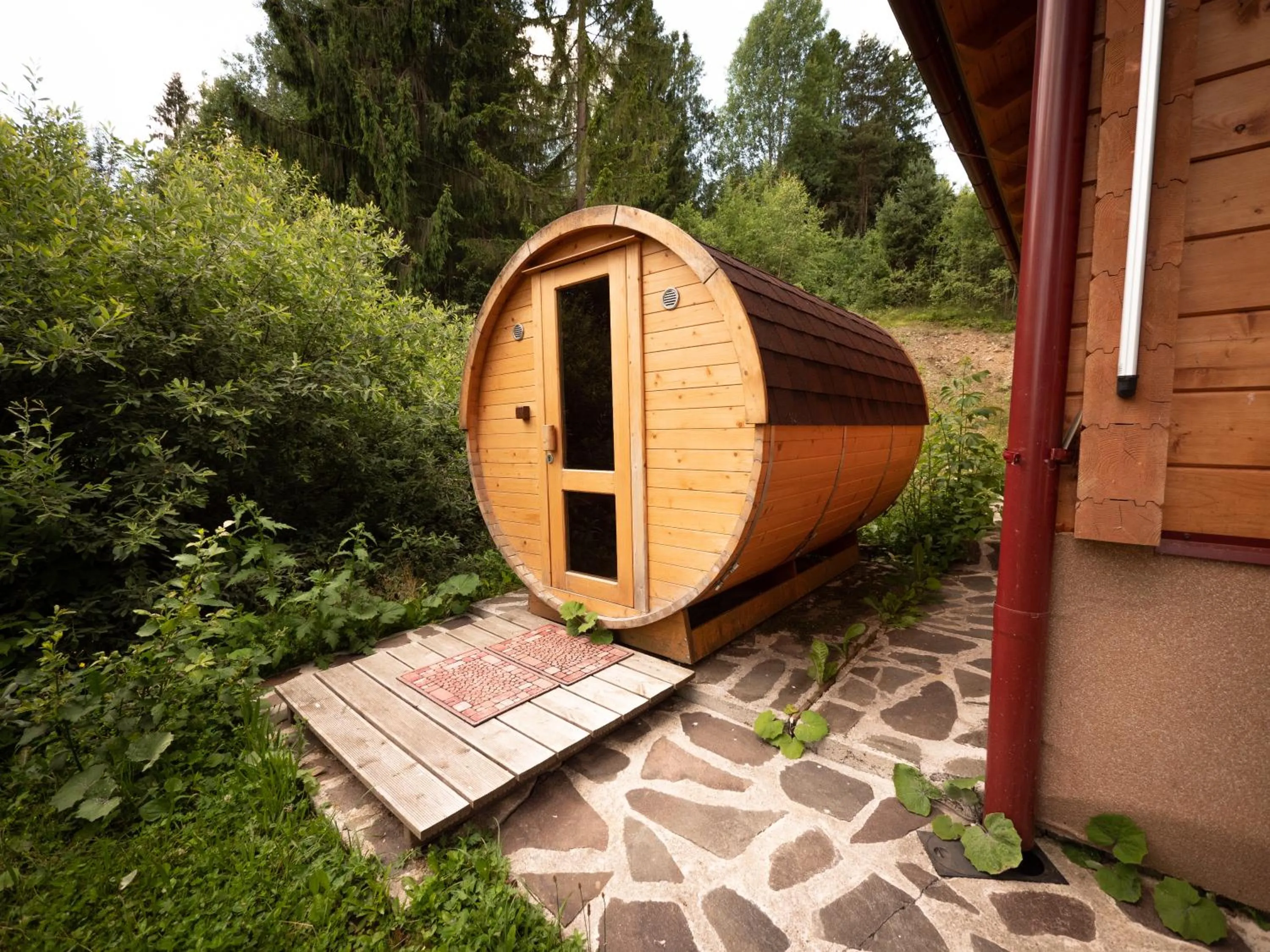 Garden view in SKI CIERNY BALOG