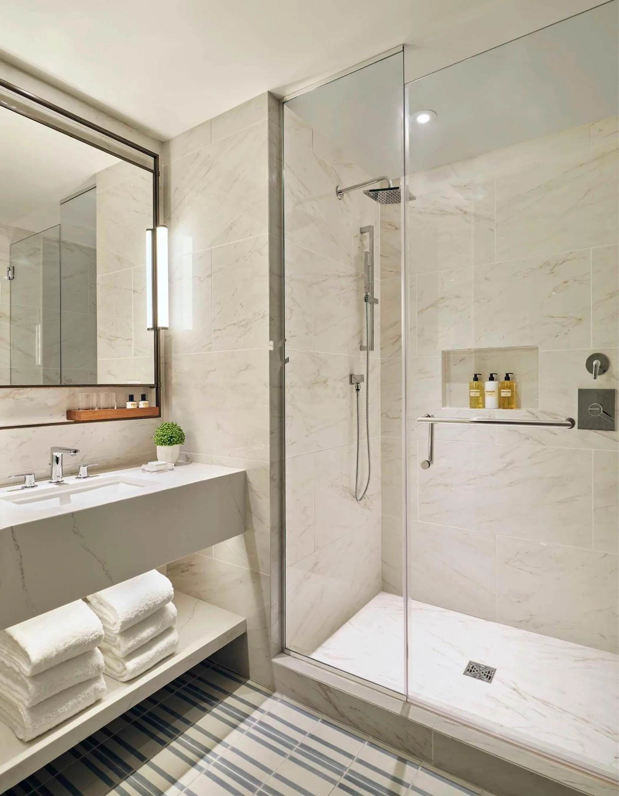 Bathroom in Thompson Hollywood, by Hyatt