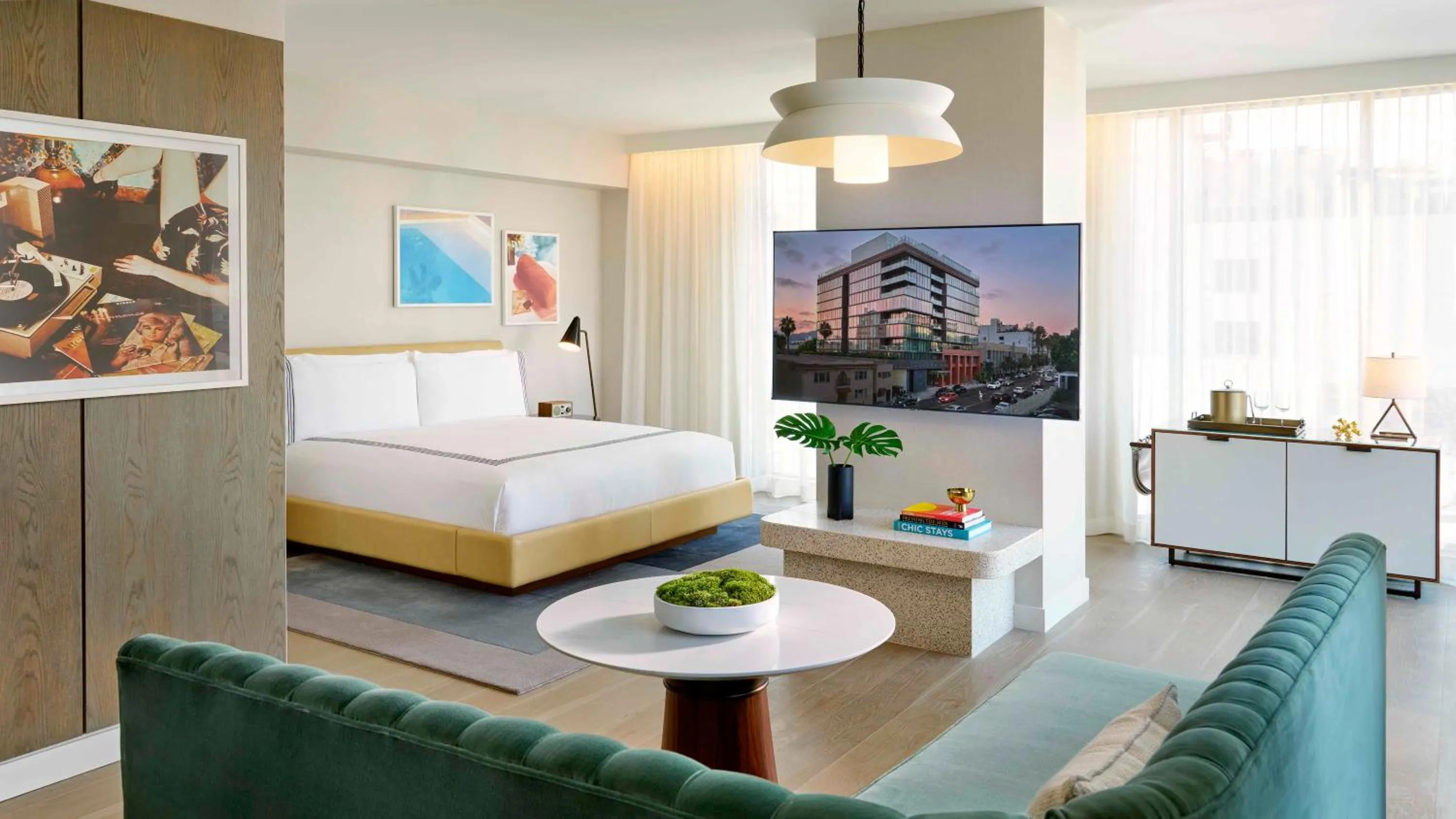 Bedroom, Bed in Thompson Hollywood, by Hyatt