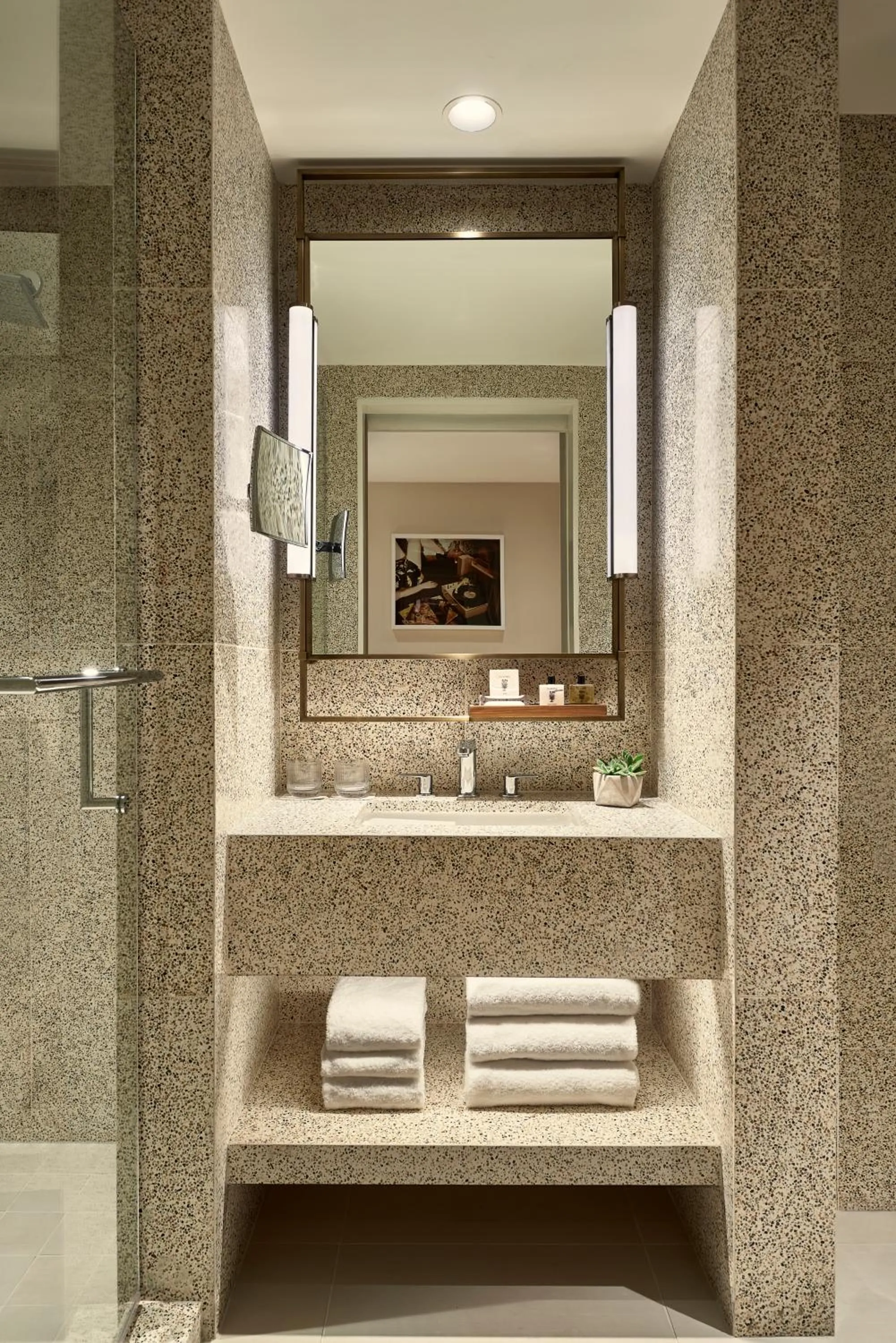 Bathroom in Thompson Hollywood, by Hyatt