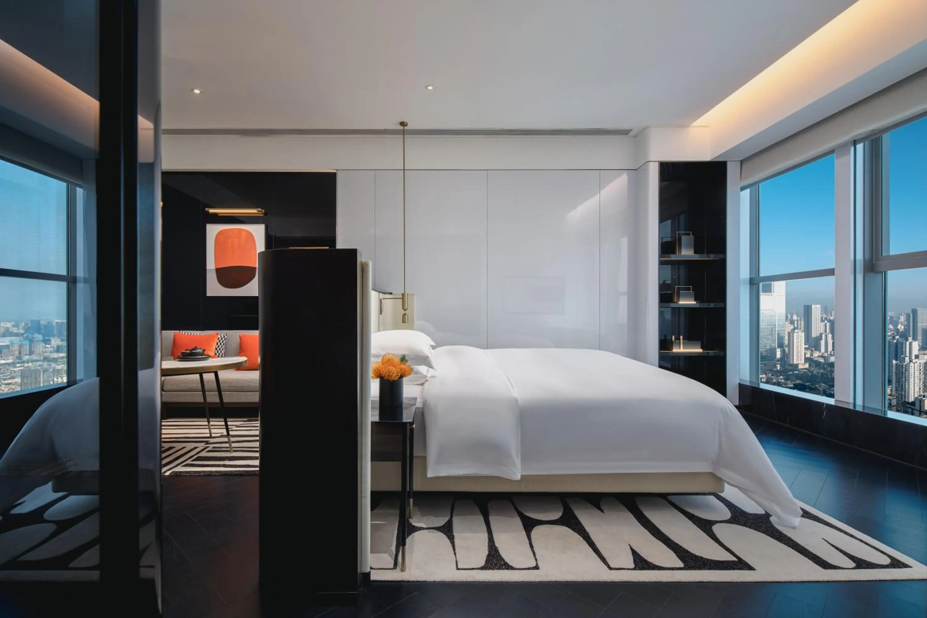City view, Bed in The Langbo Chengdu, in The Unbound Collection by Hyatt