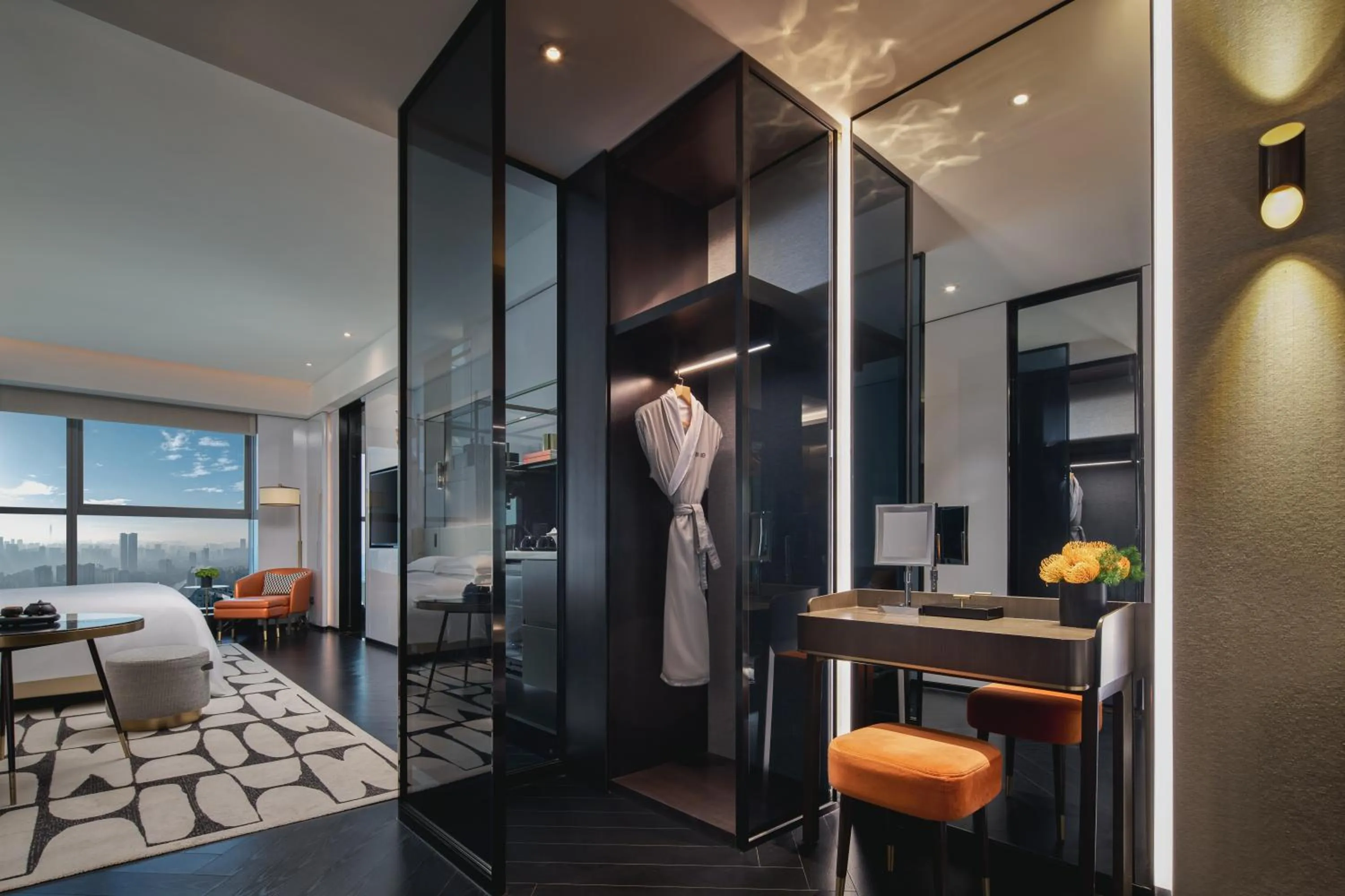 Bedroom in The Langbo Chengdu, in The Unbound Collection by Hyatt