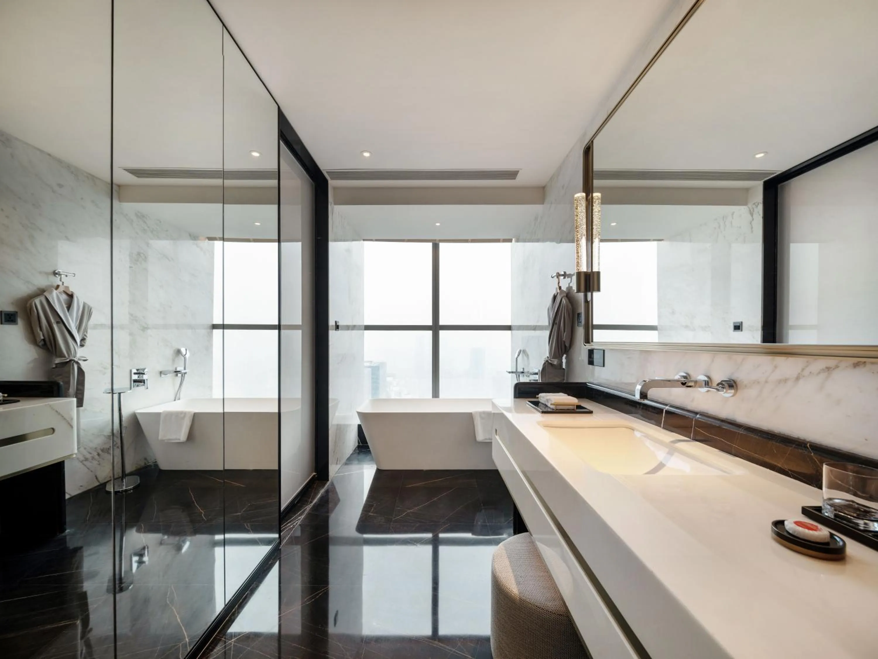 Bathroom in The Langbo Chengdu, in The Unbound Collection by Hyatt