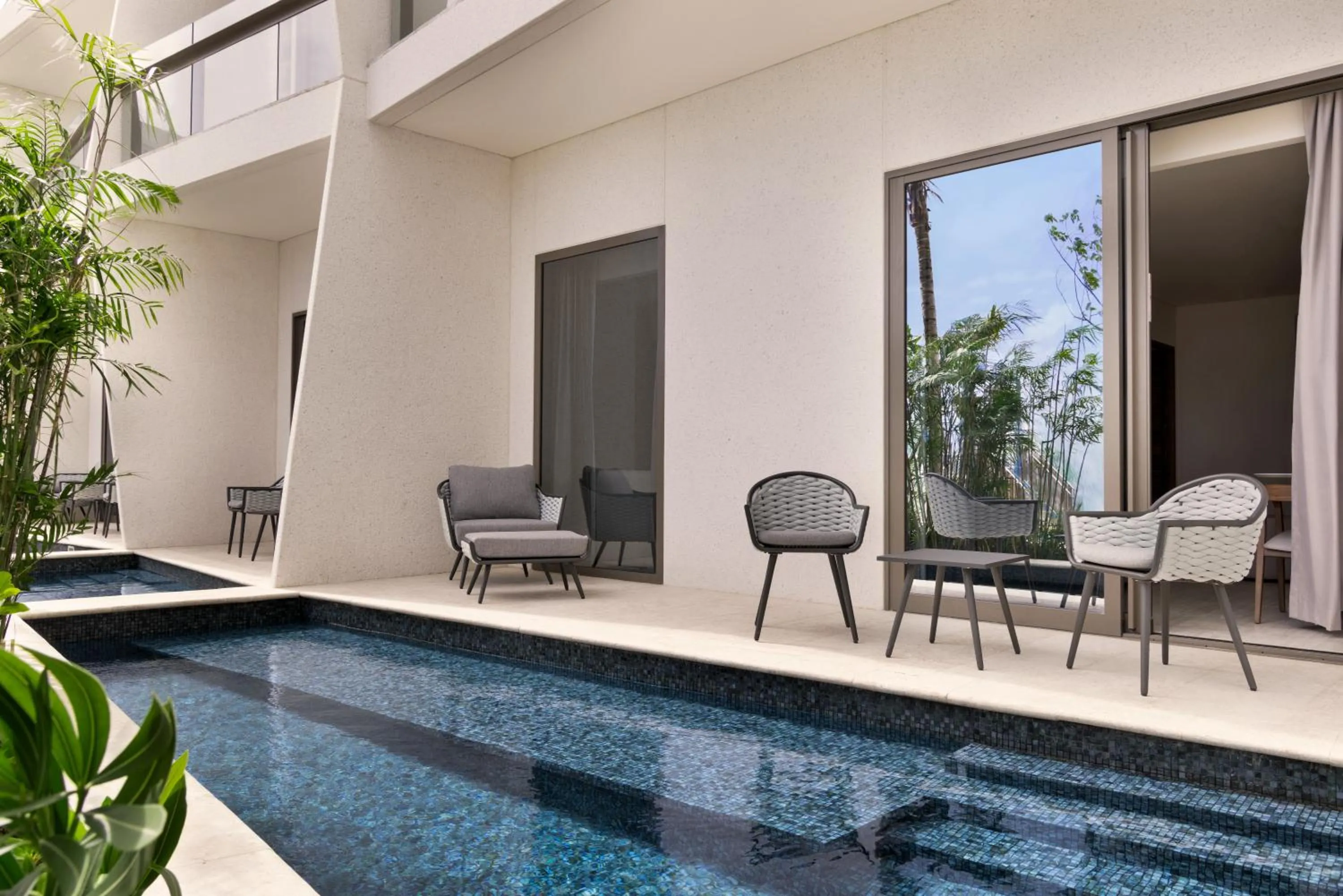 Seating area in Hilton Cancun, an All-Inclusive Resort