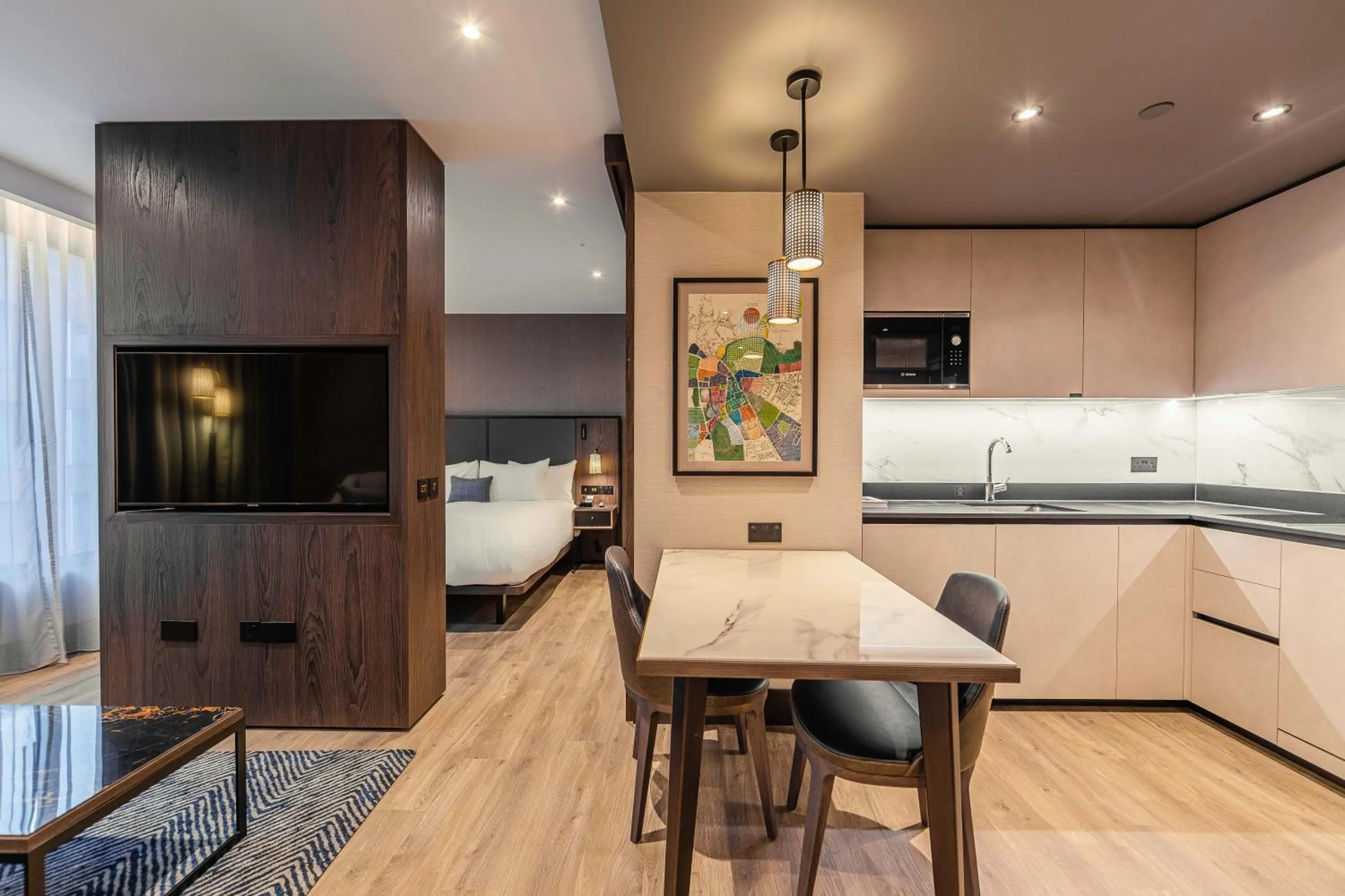 Dining area in The Fellows House Cambridge, Curio Collection By Hilton