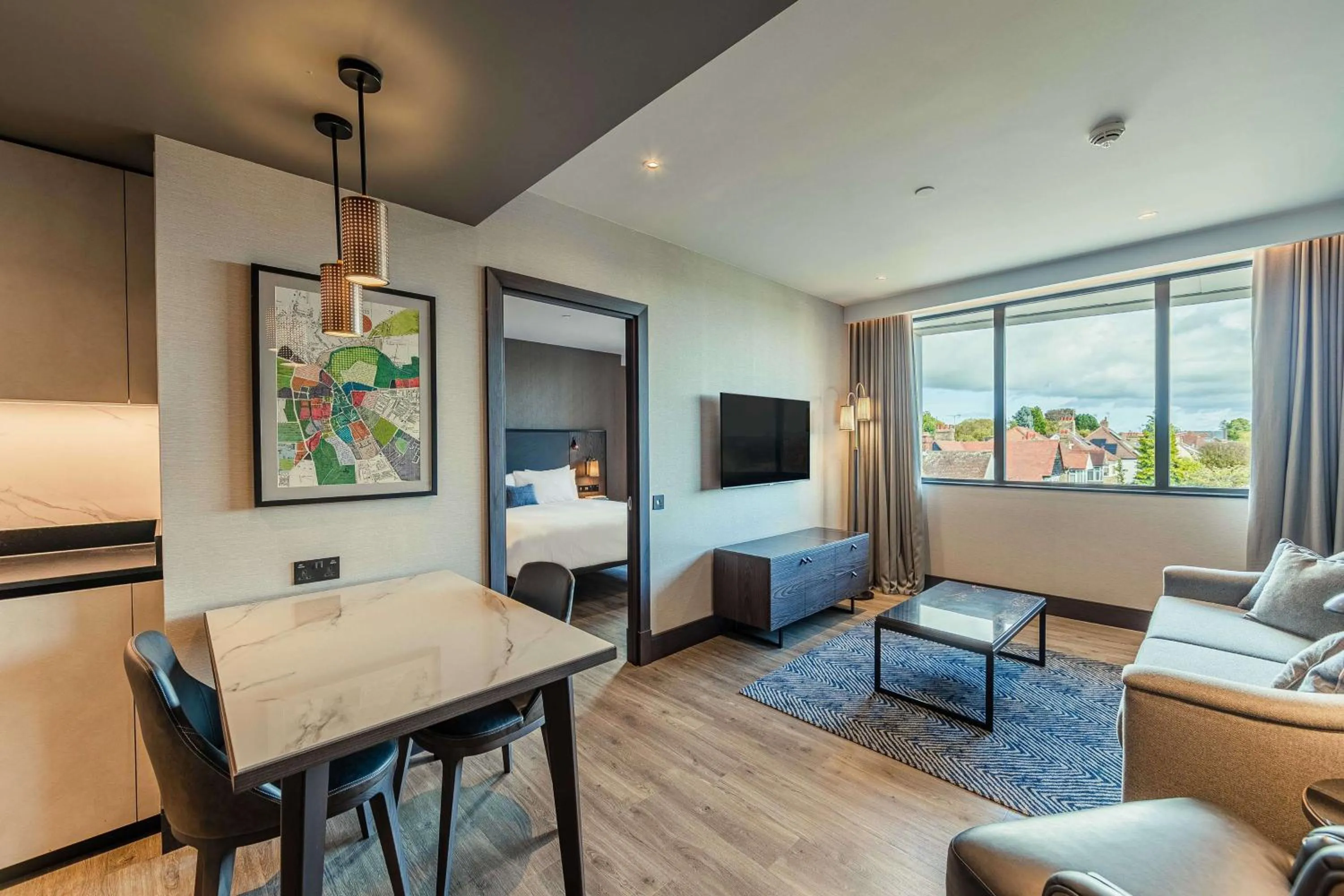 Bedroom, Bed in The Fellows House Cambridge, Curio Collection By Hilton