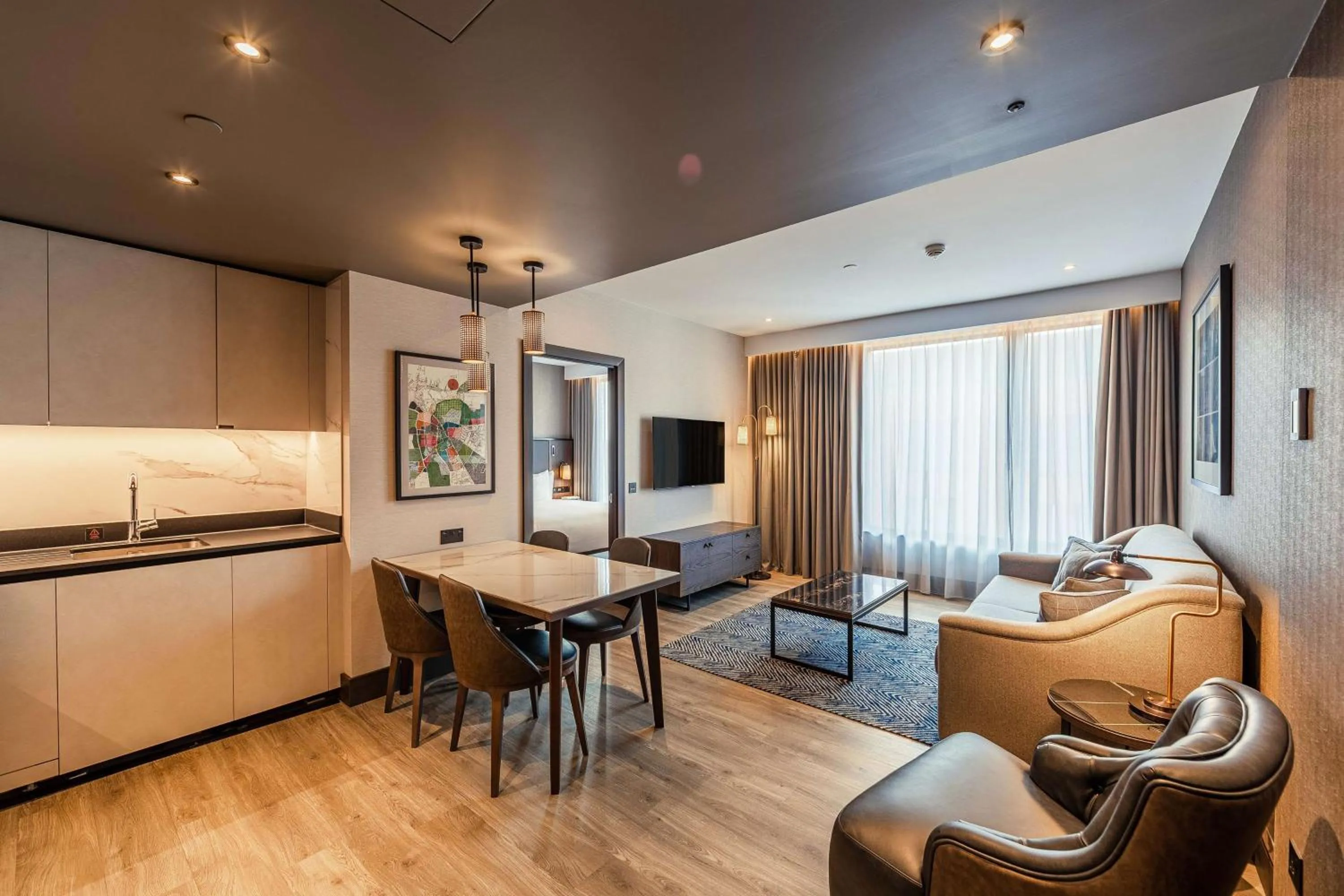 Bedroom in The Fellows House Cambridge, Curio Collection By Hilton
