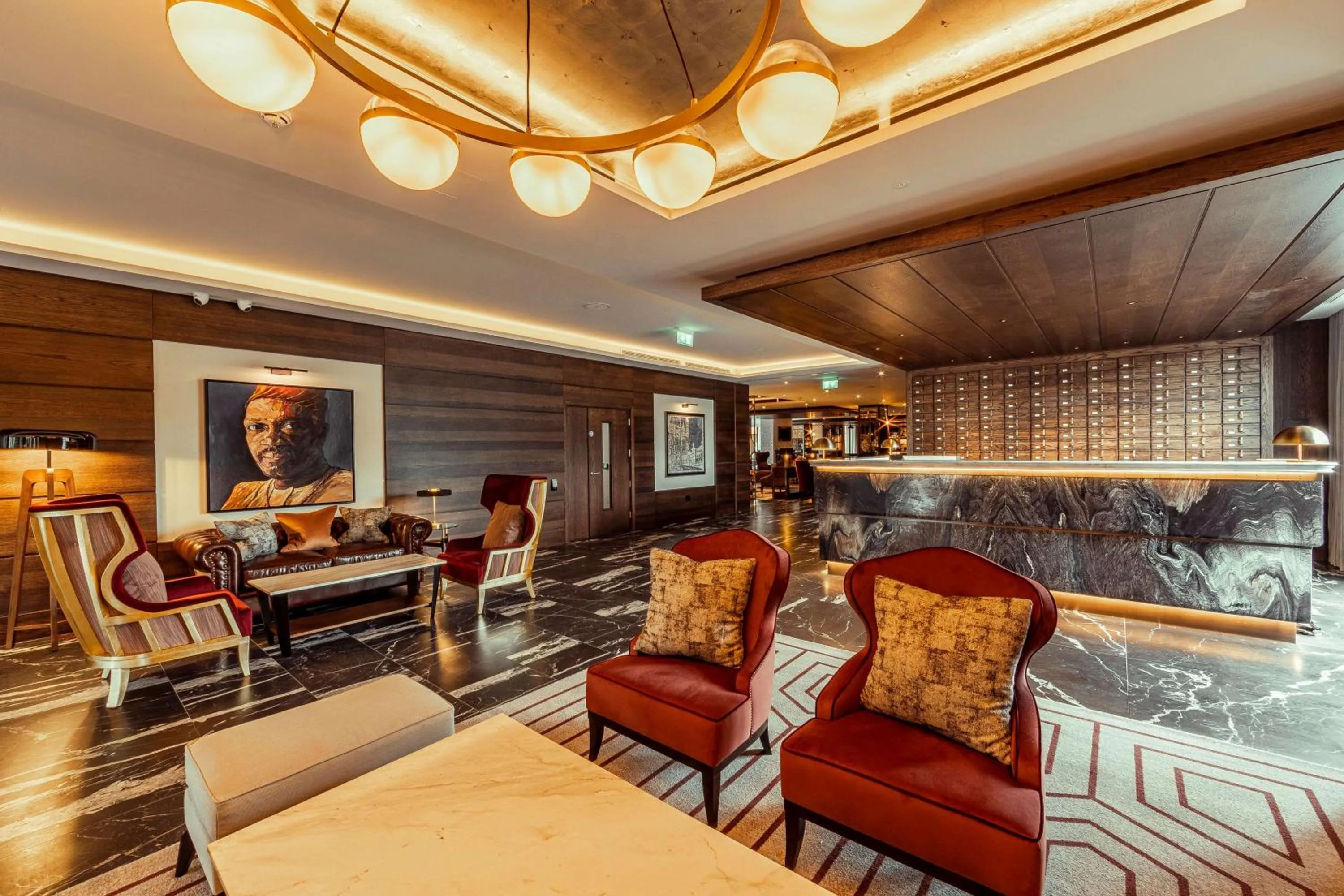 Lobby or reception in The Fellows House Cambridge, Curio Collection By Hilton