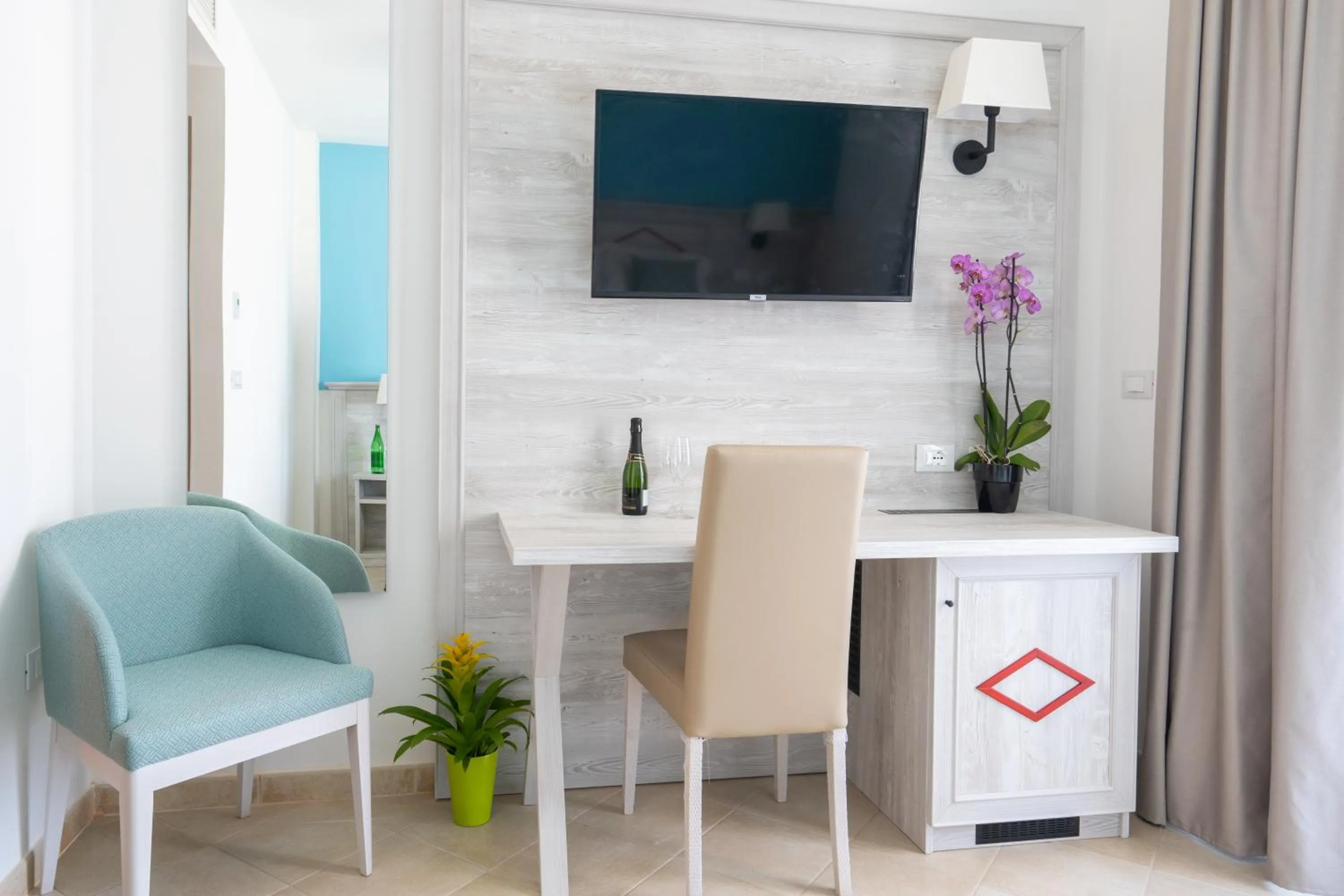 Seating area in Red Sun Village