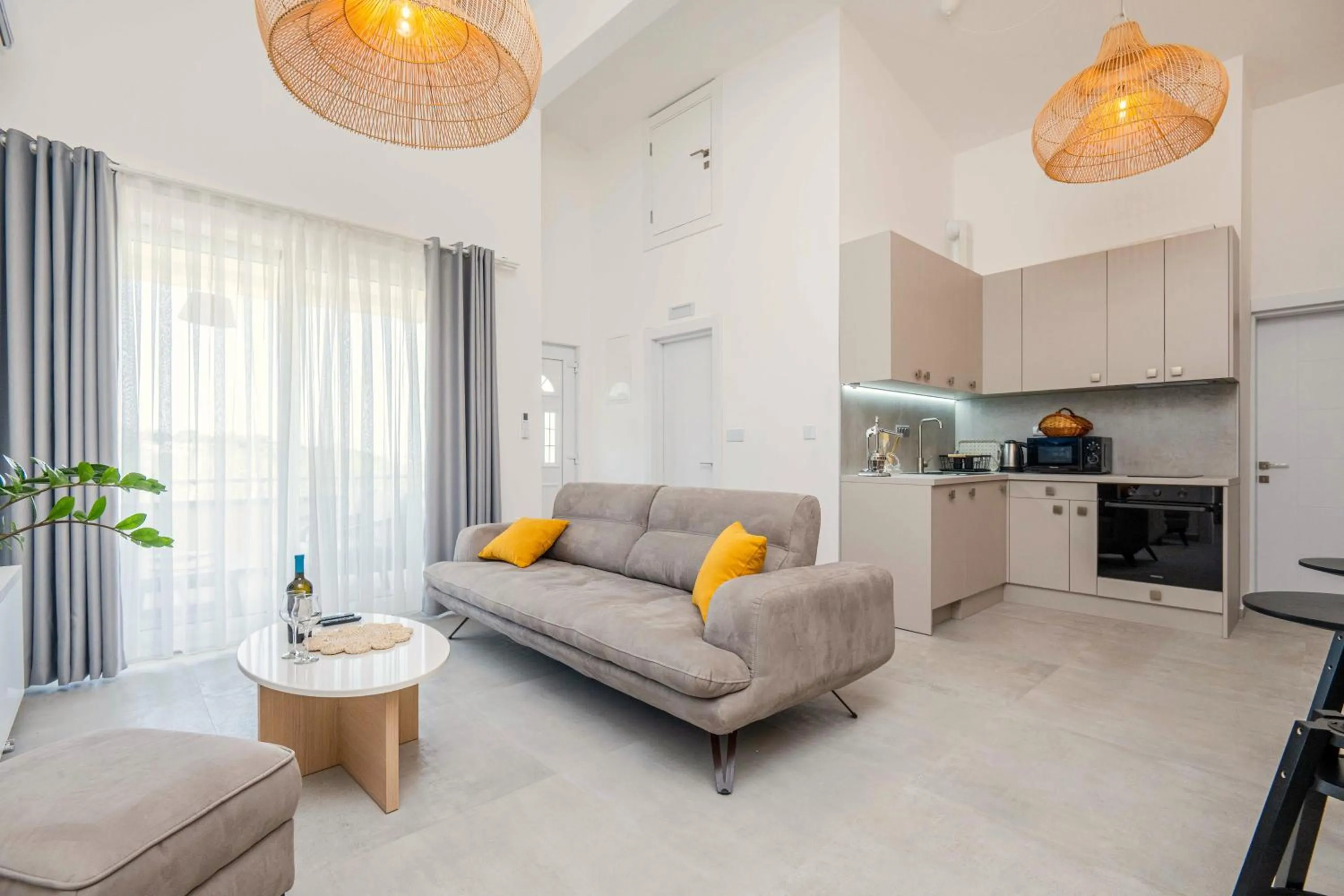 Kitchen or kitchenette in President Bungalows and Apartments