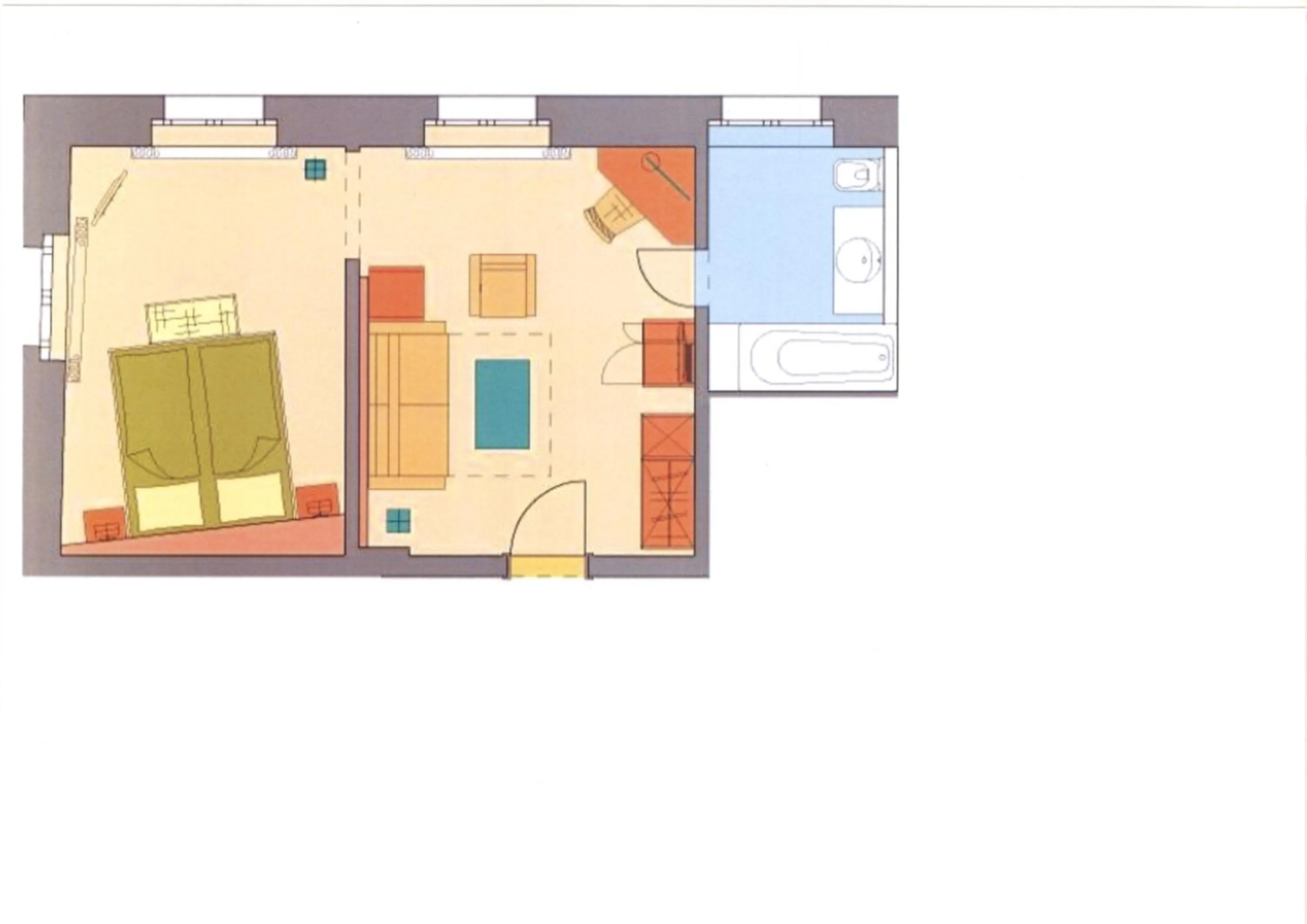 Photo of the whole room in Hotel Weißes Kreuz