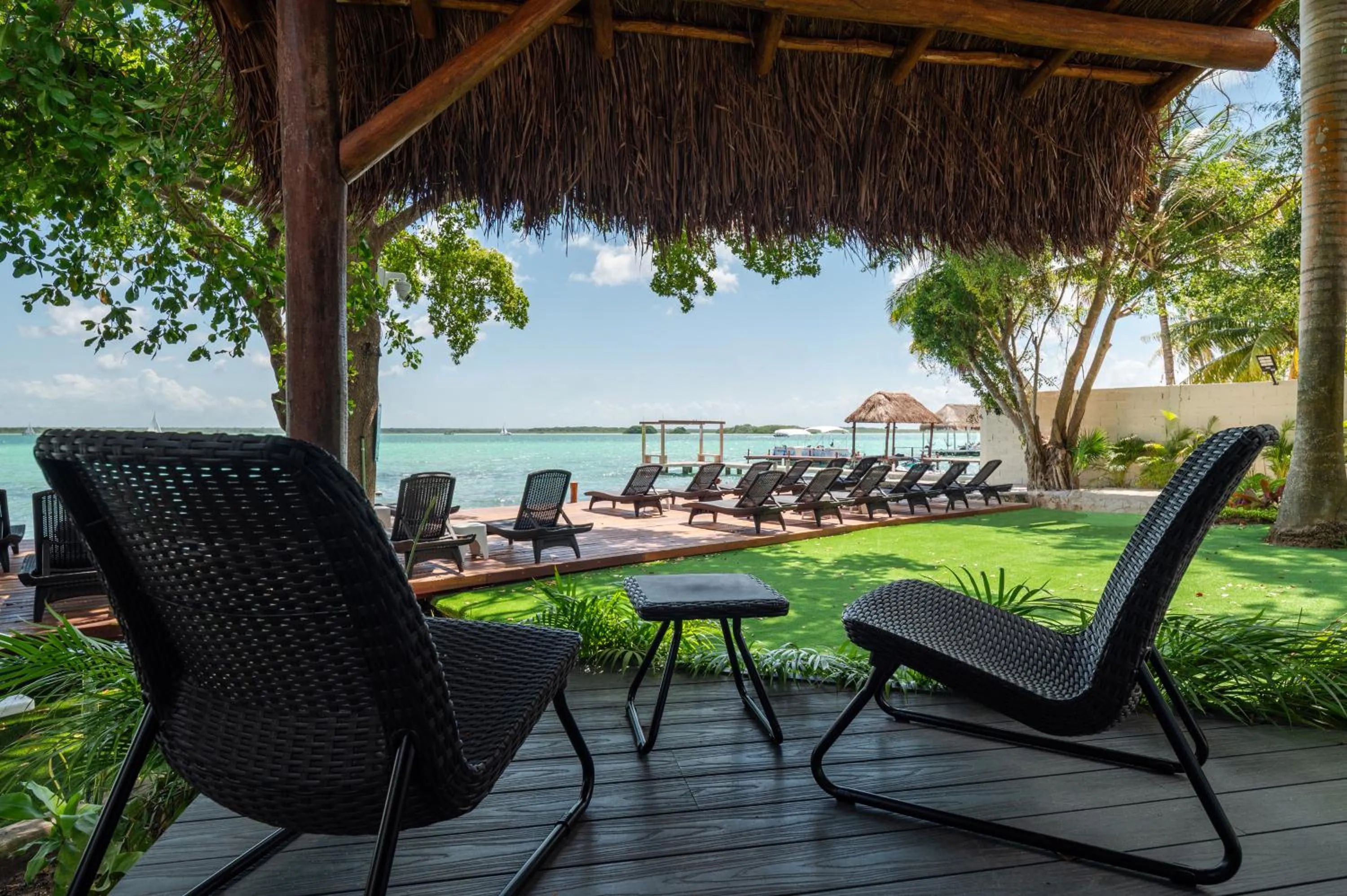 Living room in Casa Aakal Lagoon Front