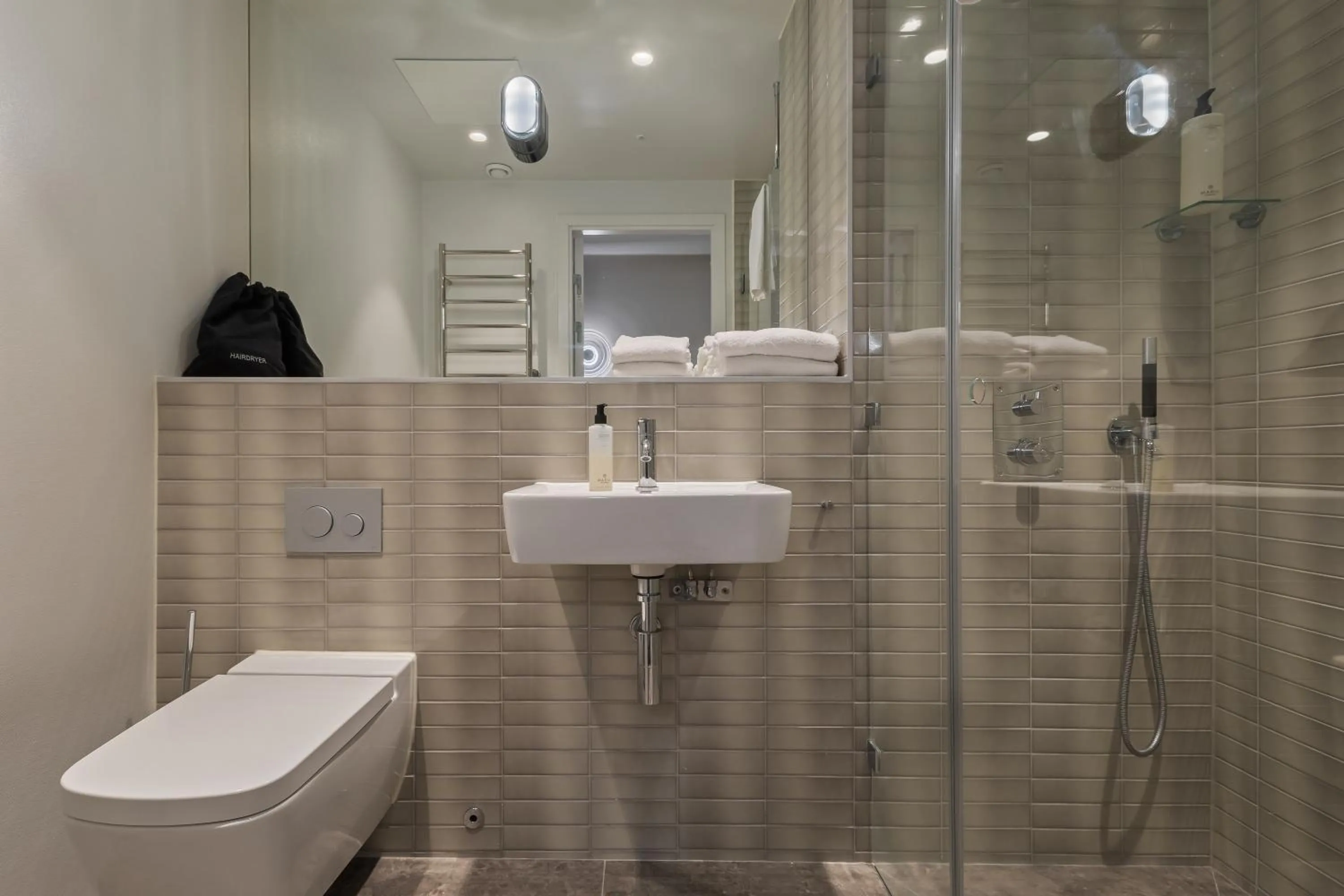 Shower in Unity Hammarby Sjöstad - A Studio Hotel