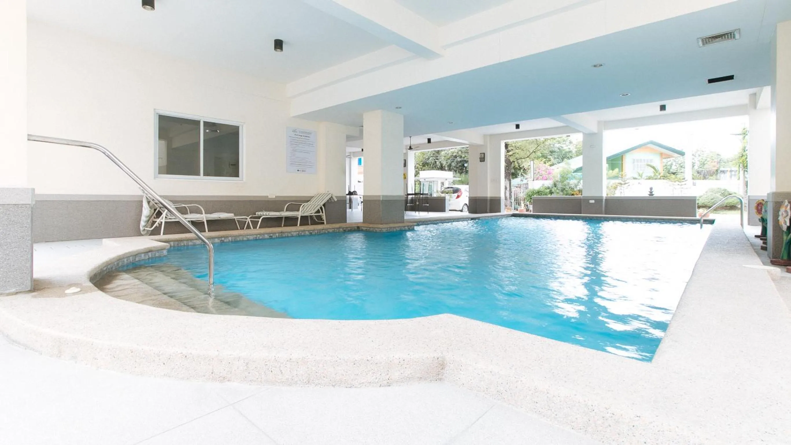 Pool view in RedDoorz Plus at Alpina Heights Paranaque