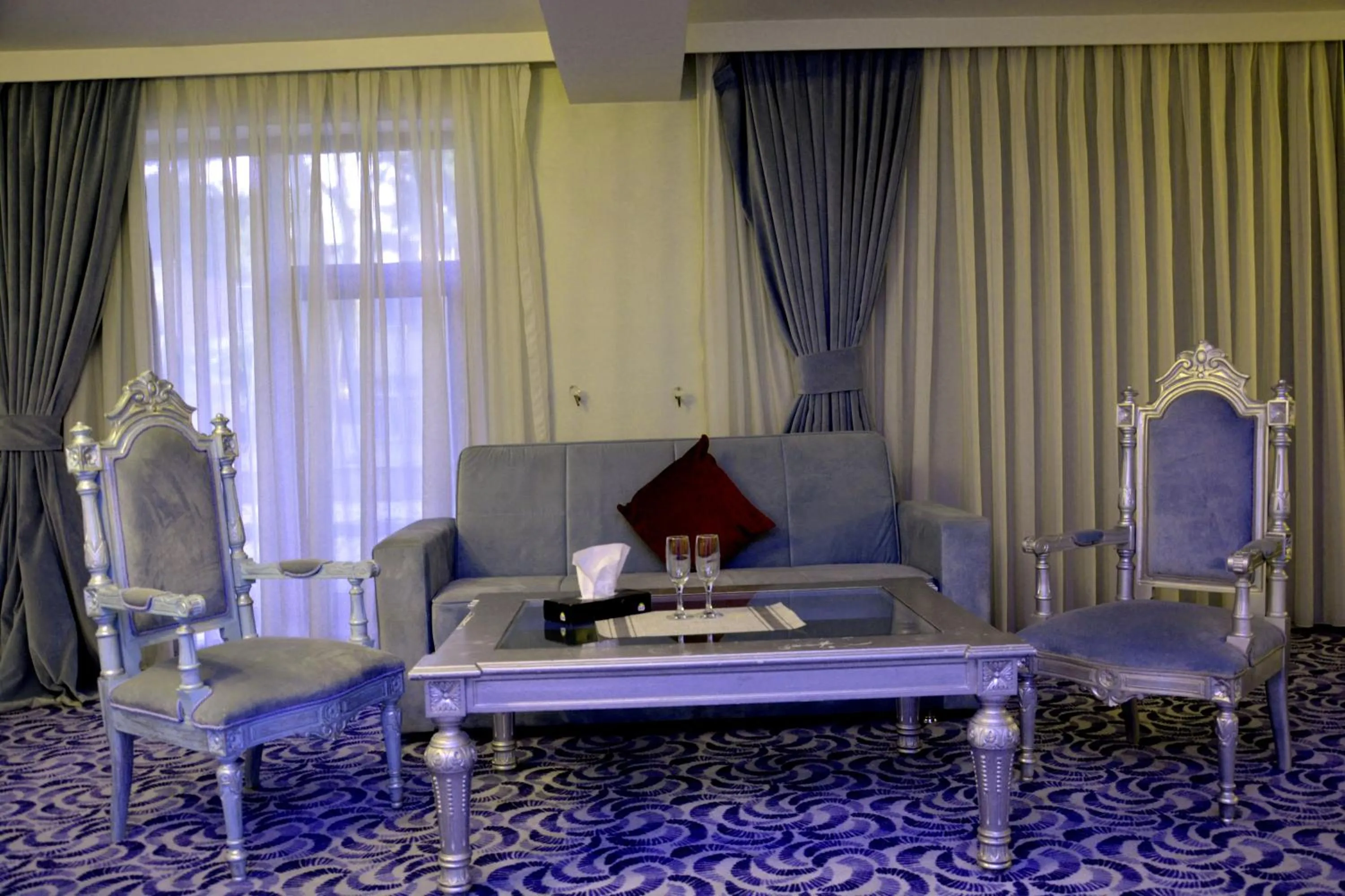 Seating area in Deluxe Hotel Ganja