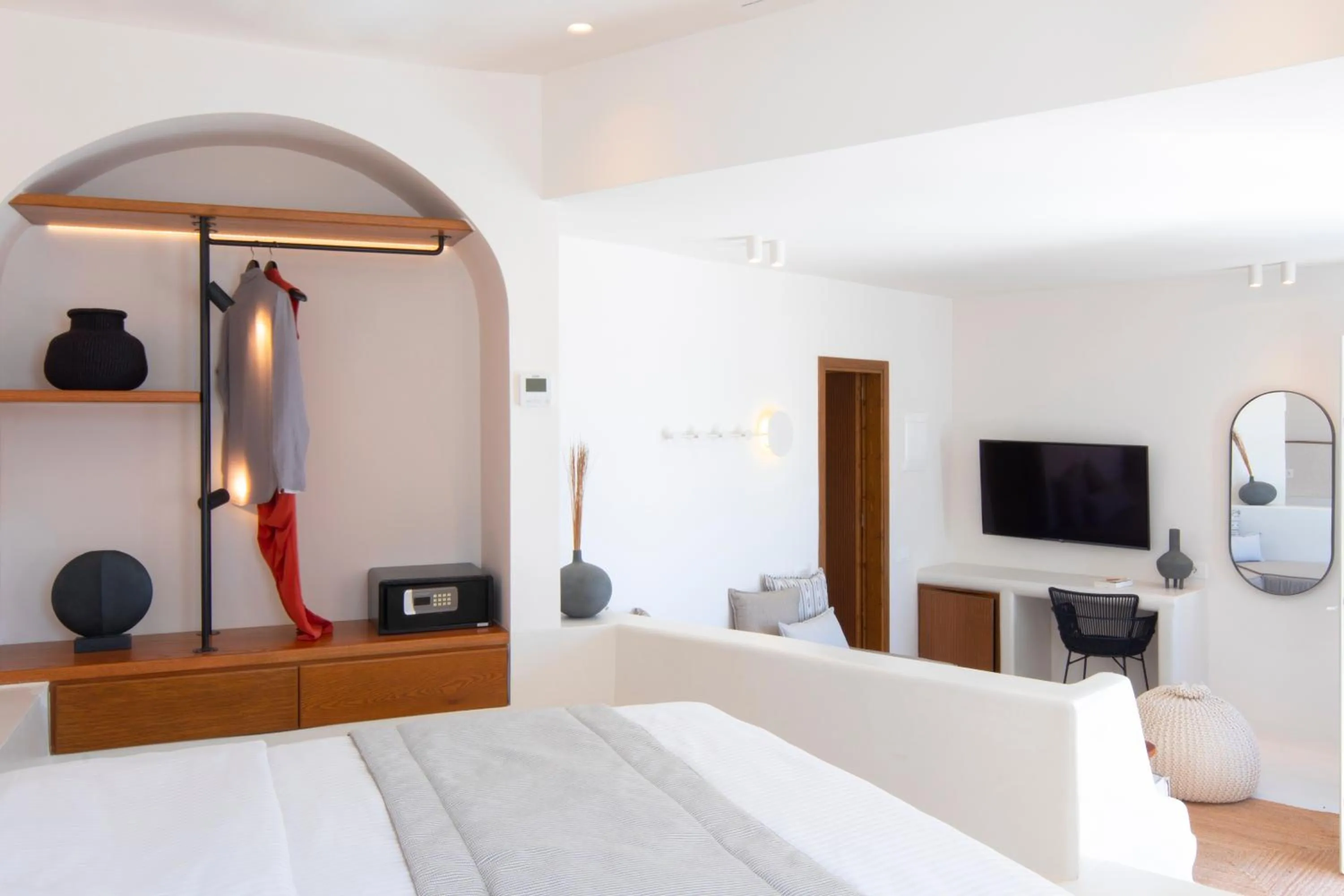 Bed in Akra Suites & Spa