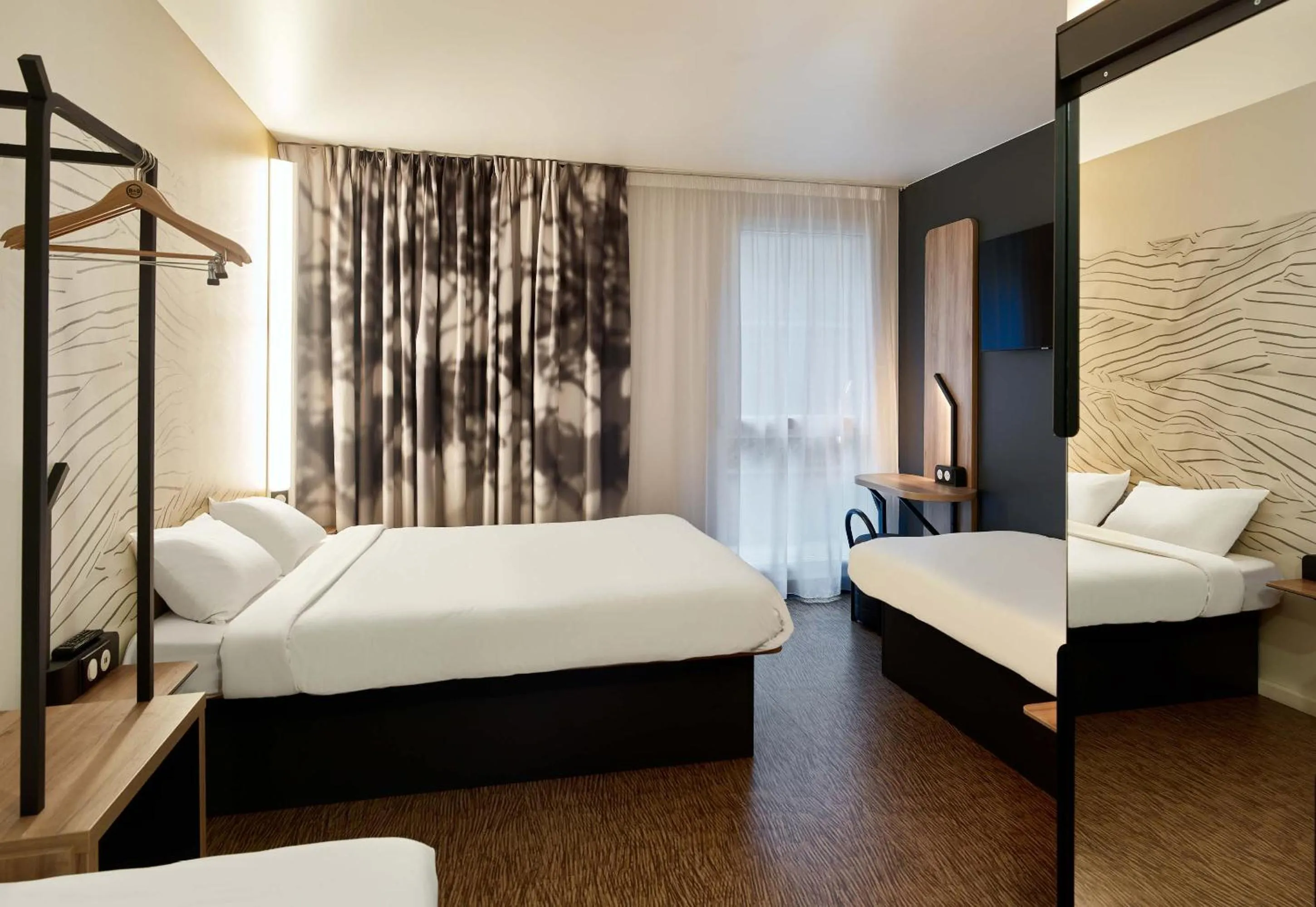 Bedroom, Bed in B&B HOTEL Le Port Marly Saint Germain en Laye