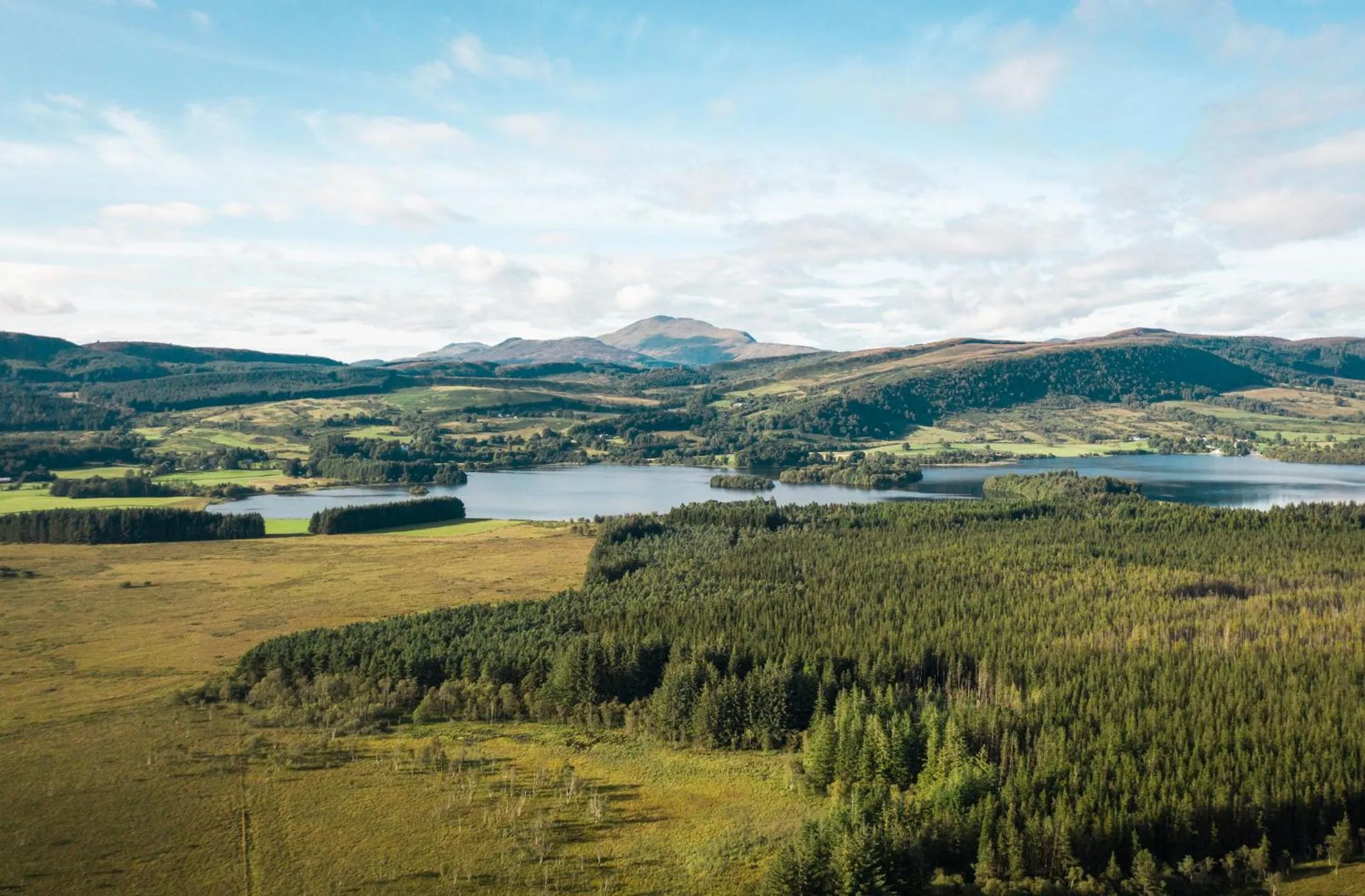 Natural landscape in Cardross Estate Glamping Pods