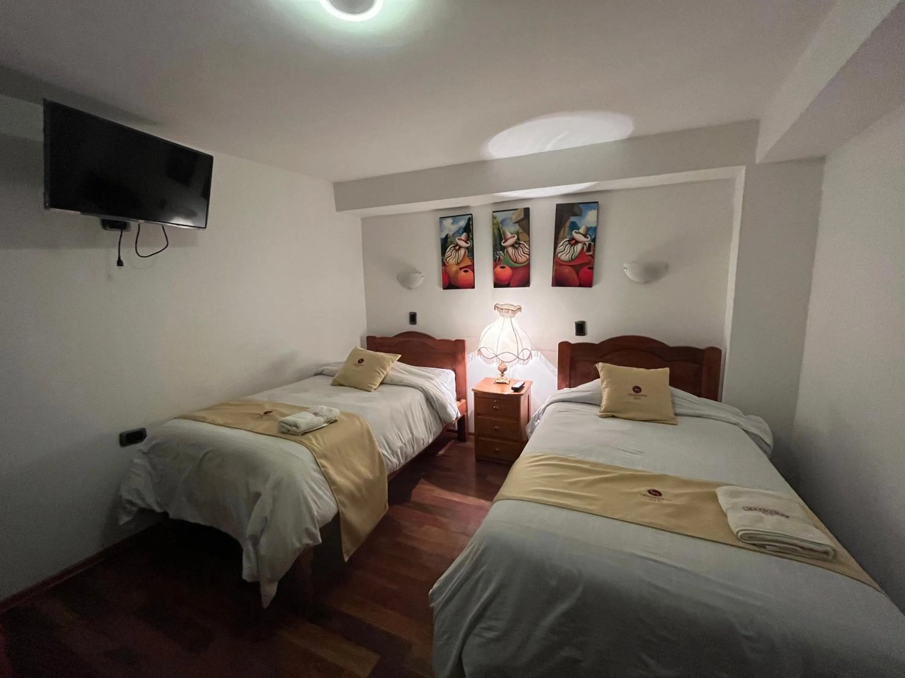 Bed in Hotel Choquequirao