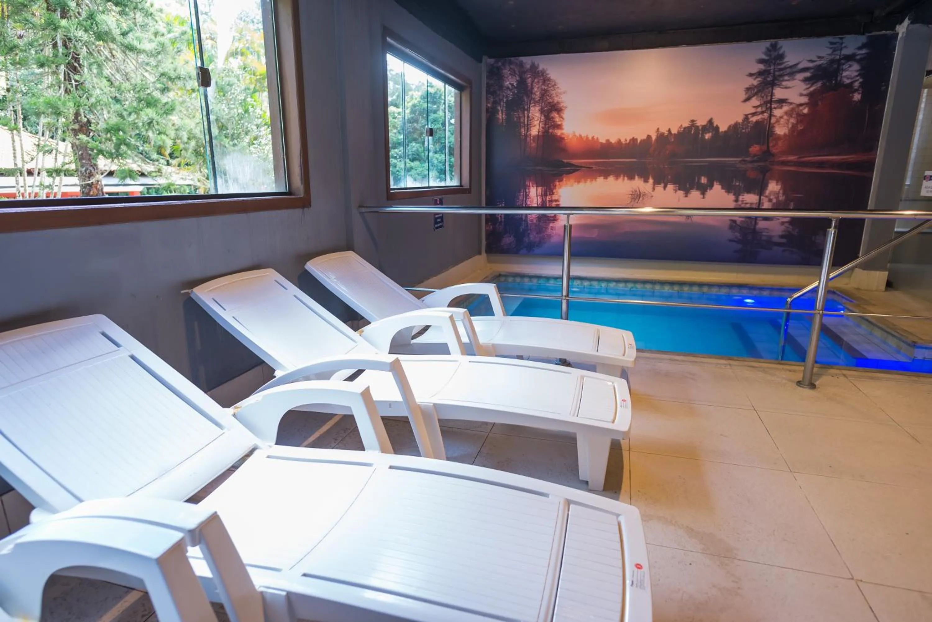 Hot Tub in Hotel Vila Suíça 1818