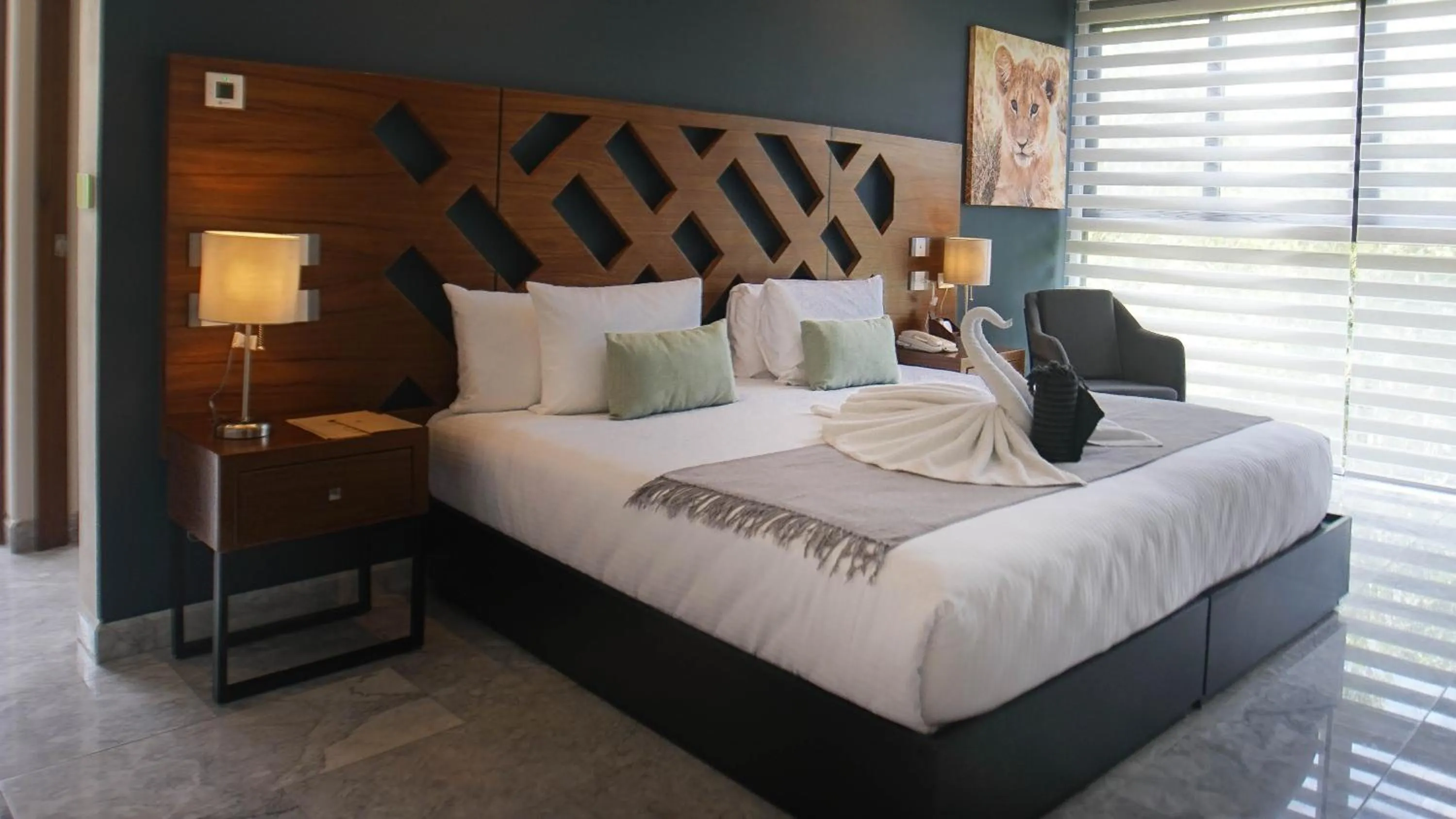 Bed in Panther Bay Boutique Hotel