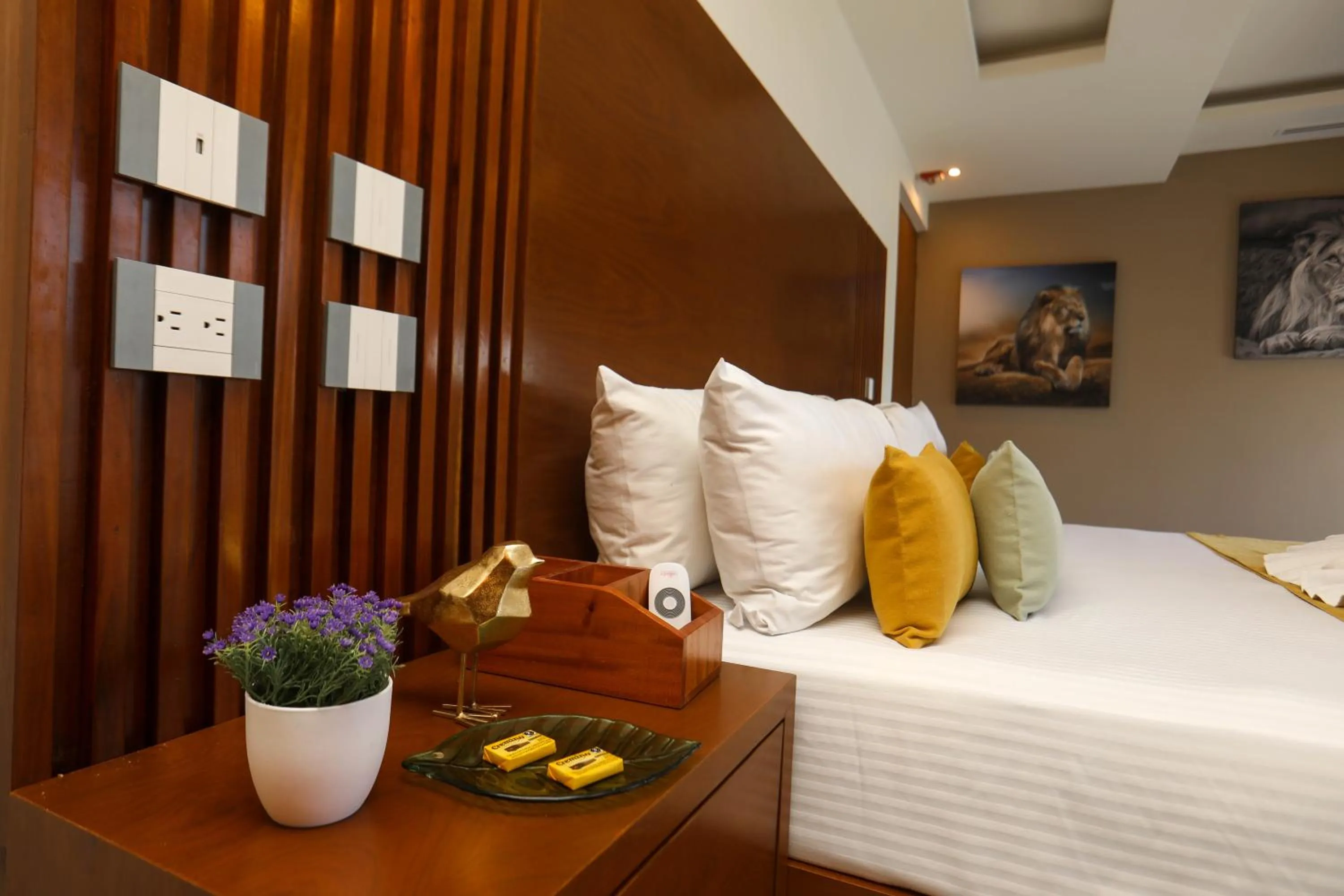 Bed in Panther Bay Boutique Hotel