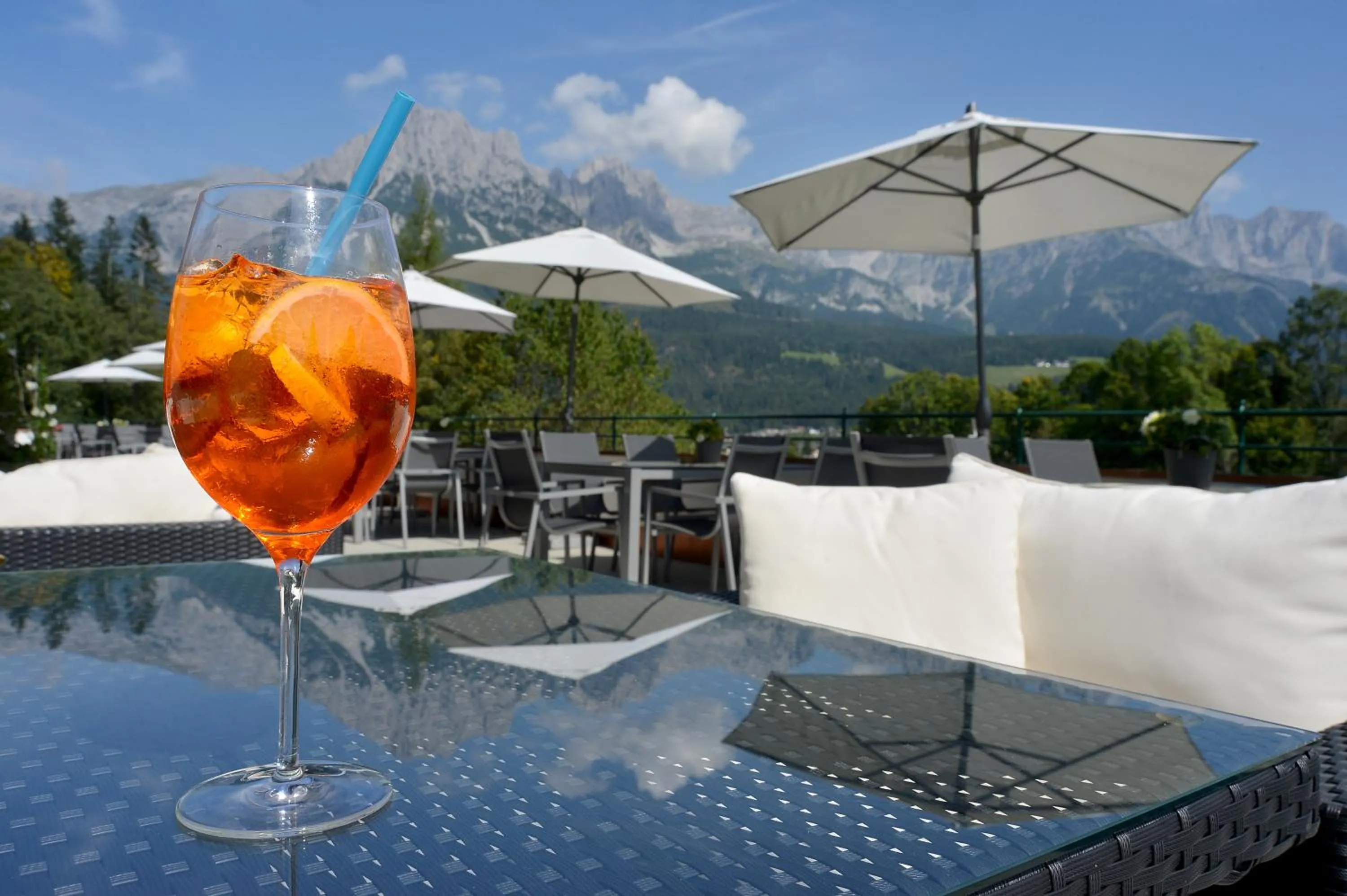 Balcony/Terrace in Familienhotel Christoph