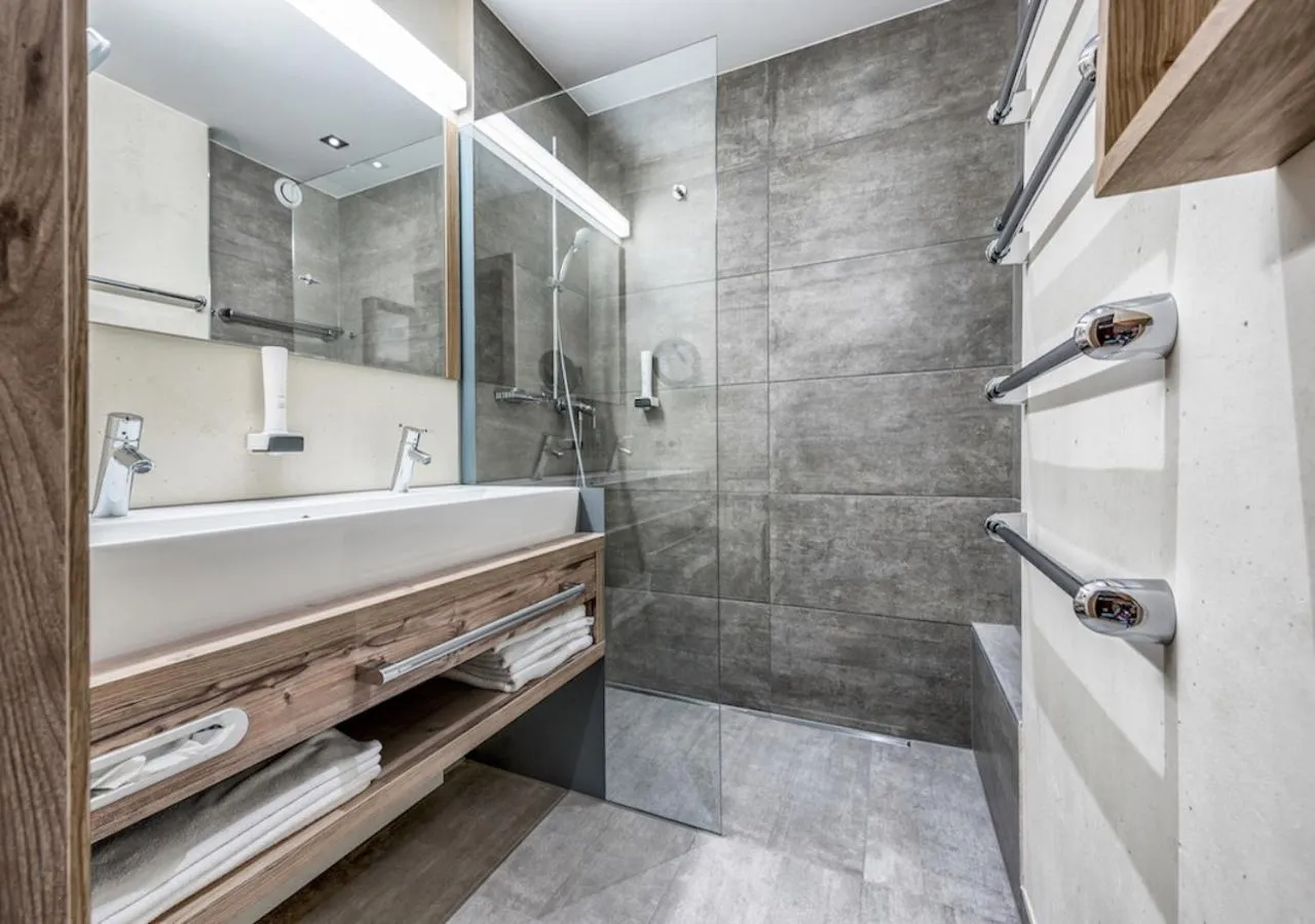 Bathroom in Familienhotel Christoph