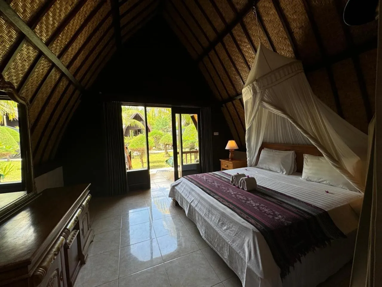 Bed in Sandy Beach Bungalows