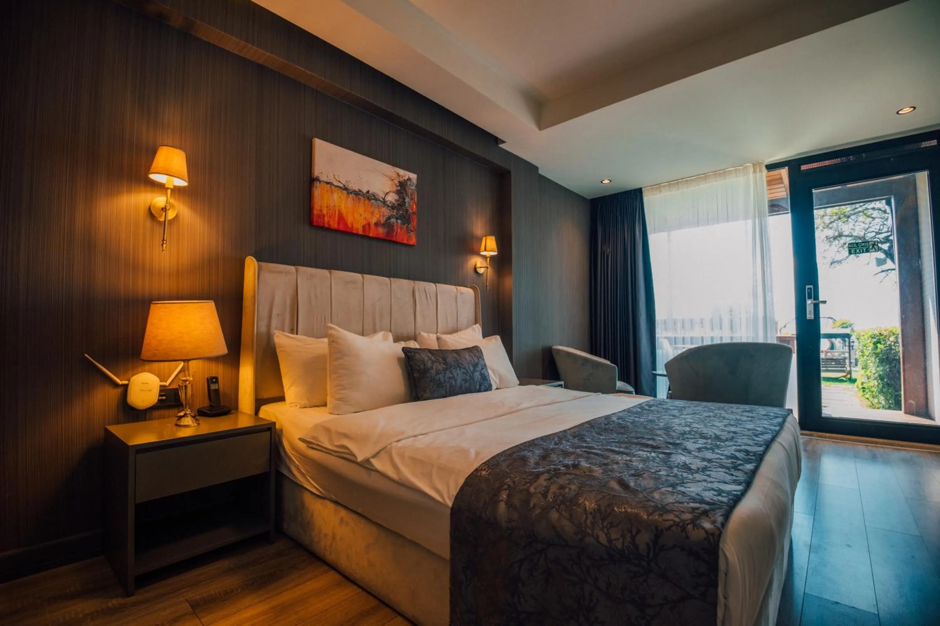 Bed in DELLAGO LUXURY HOTEL SAPANCA