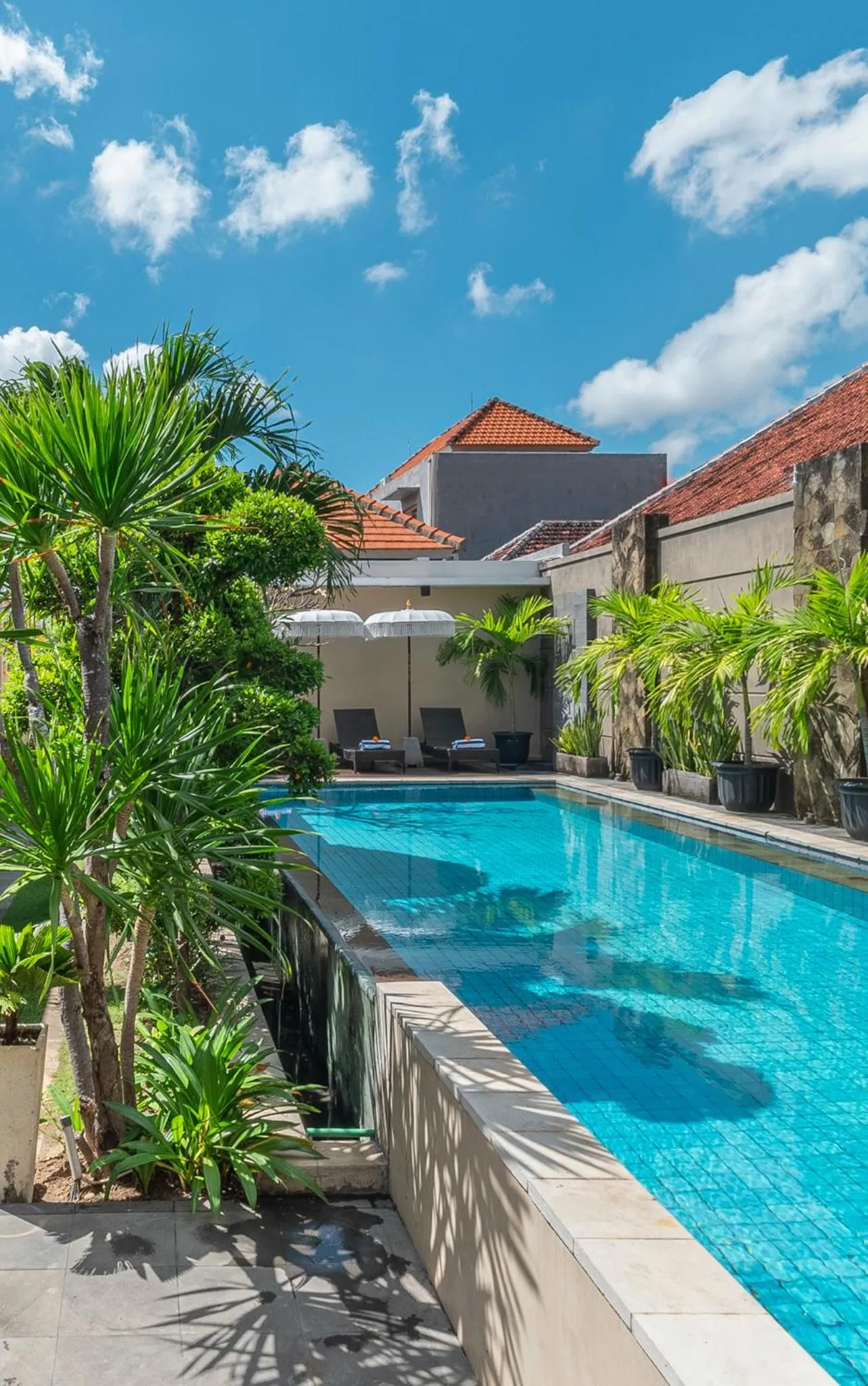 Swimming pool in Svarna Suites Seminyak