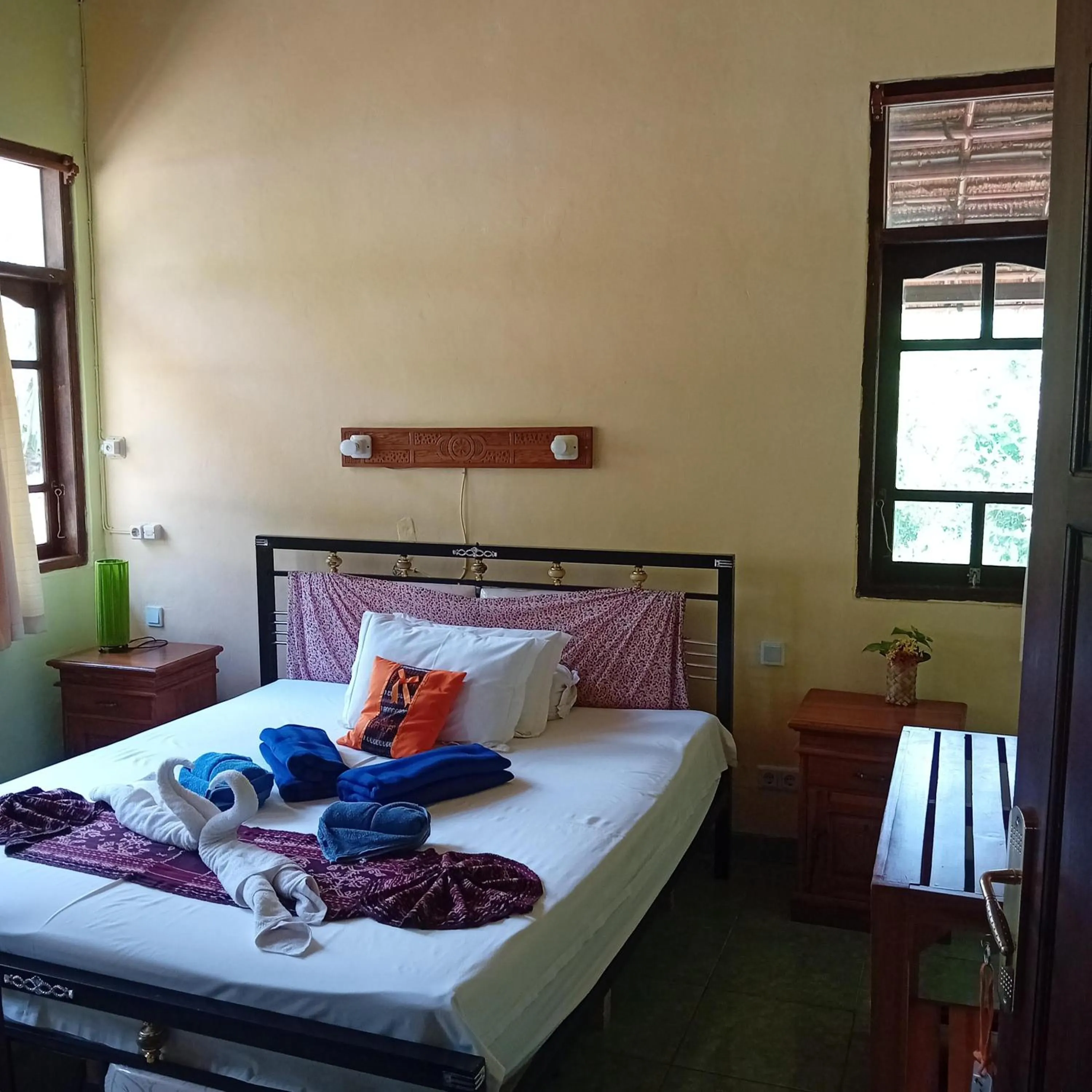 Bed in Budi Sun Resort