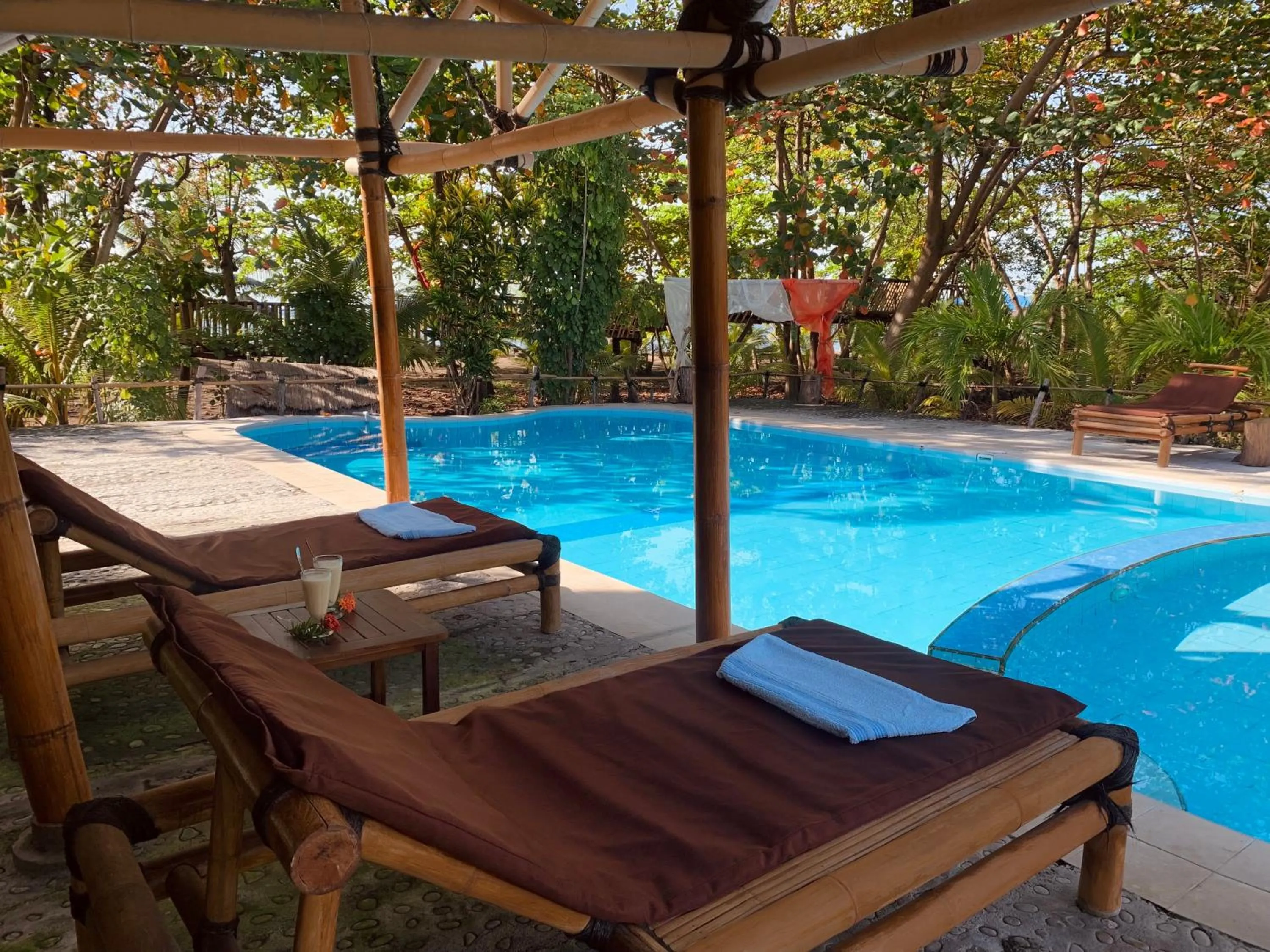 Pool view in Budi Sun Resort