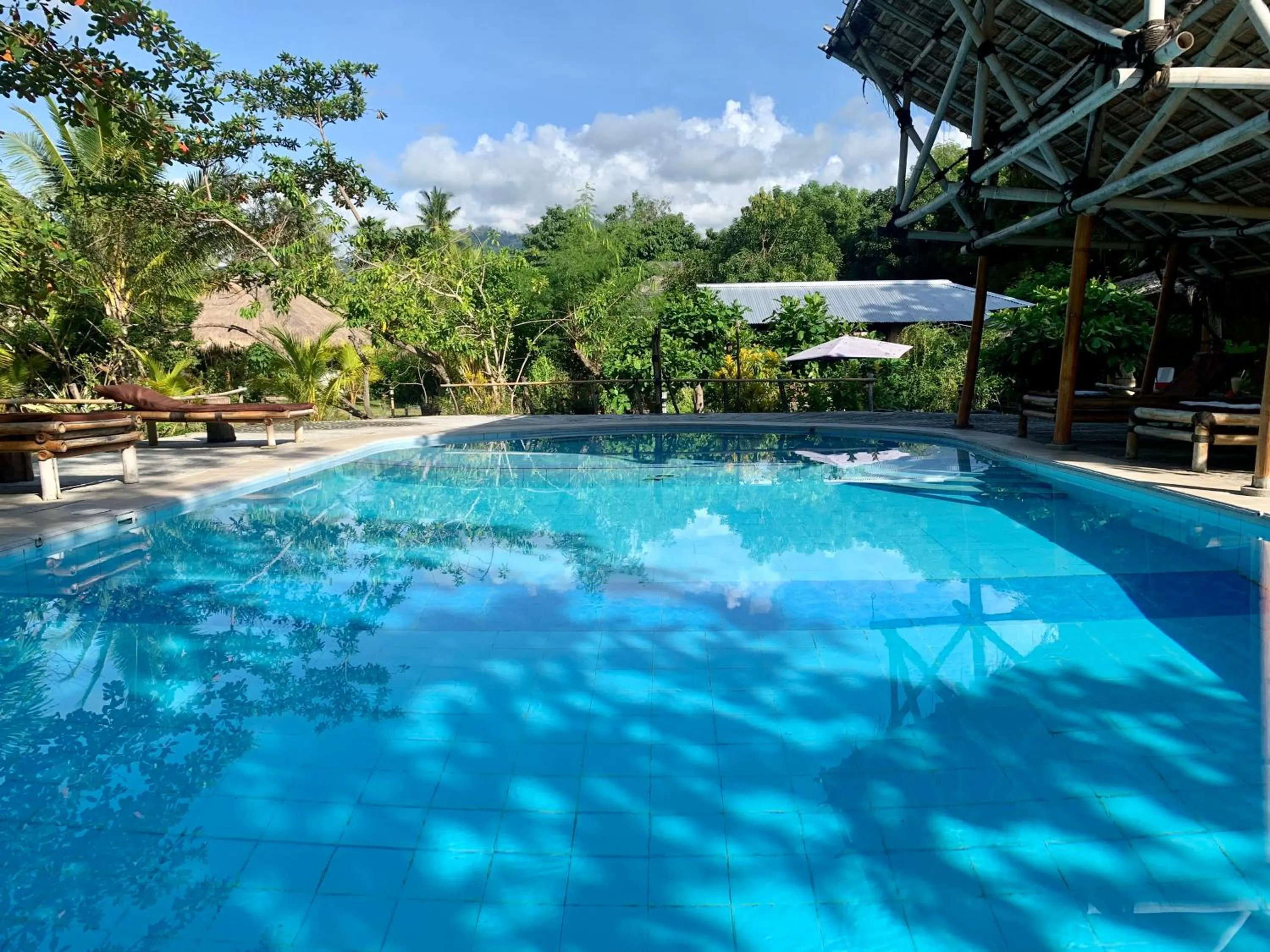 Pool view in Budi Sun Resort
